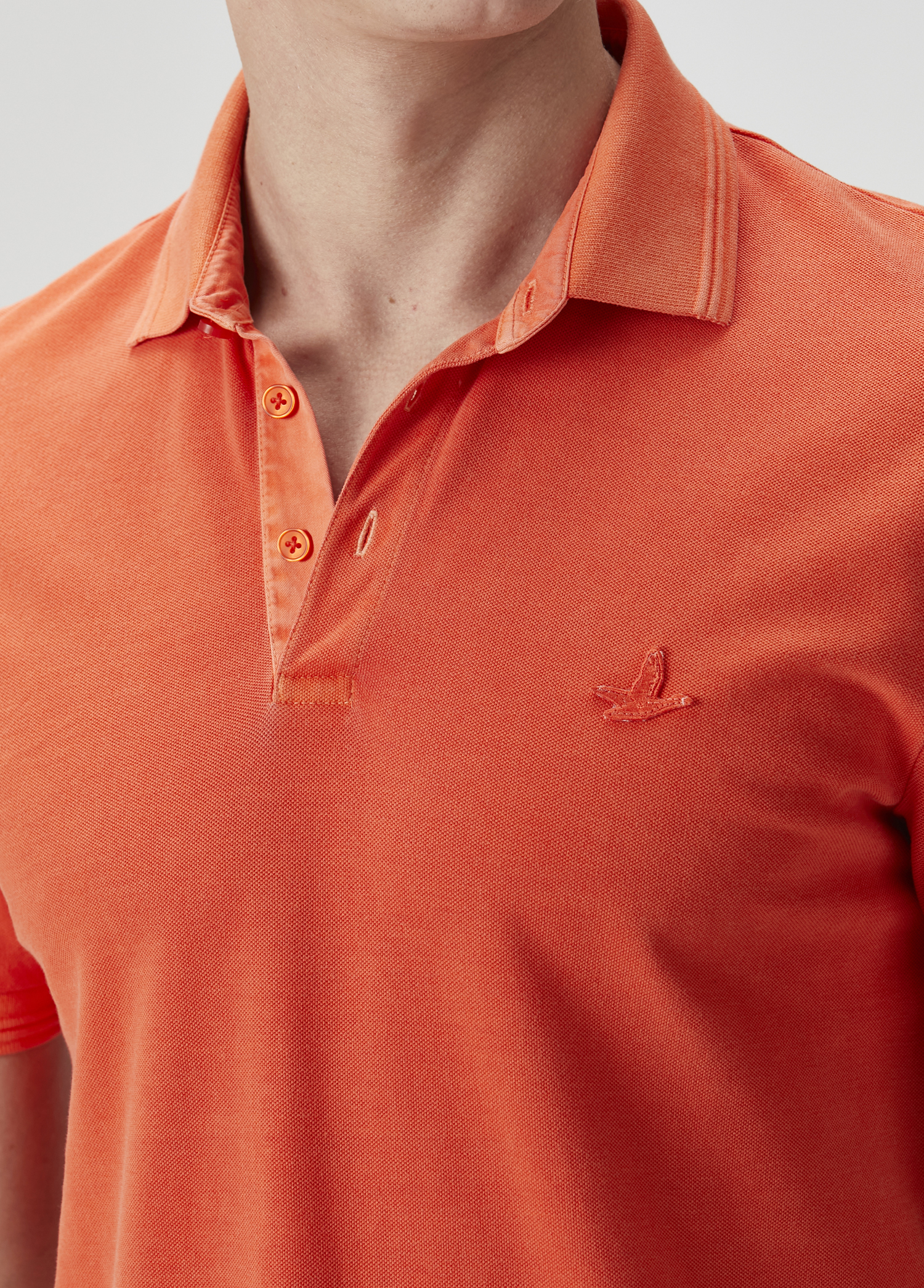 Comfort Fit Nar Çiçeği Polo Yaka T-shirt_6