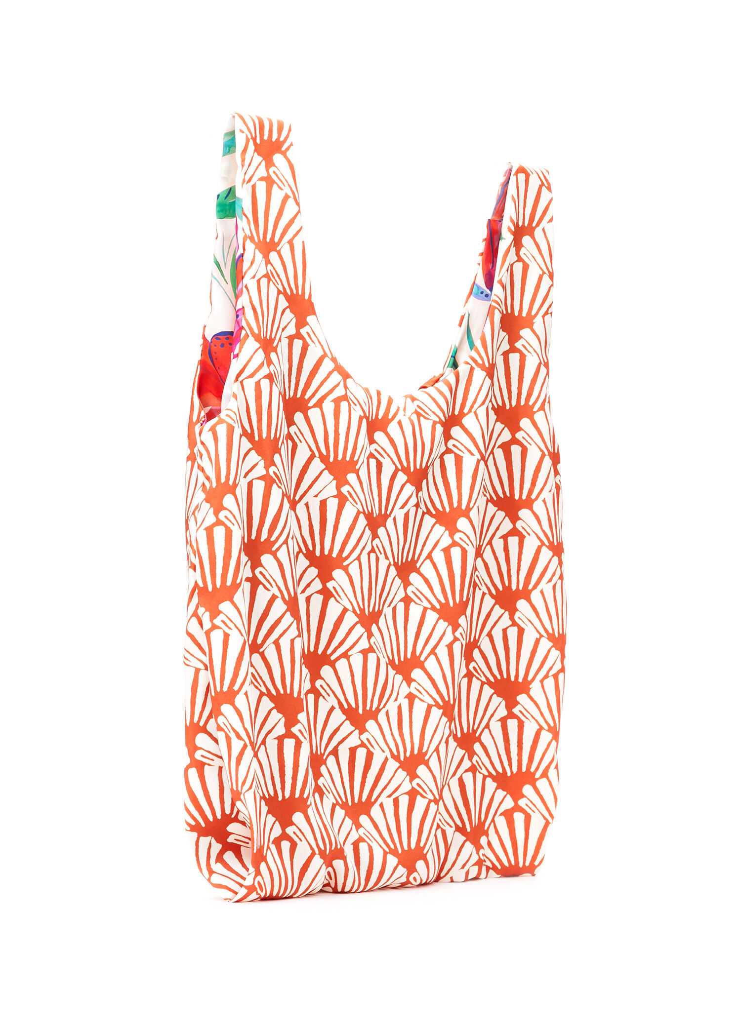 Beymen Turuncu Desenli Alışveriş Çantası. 3 Beymen Turuncu Desenli Alışveriş Çantası. 3