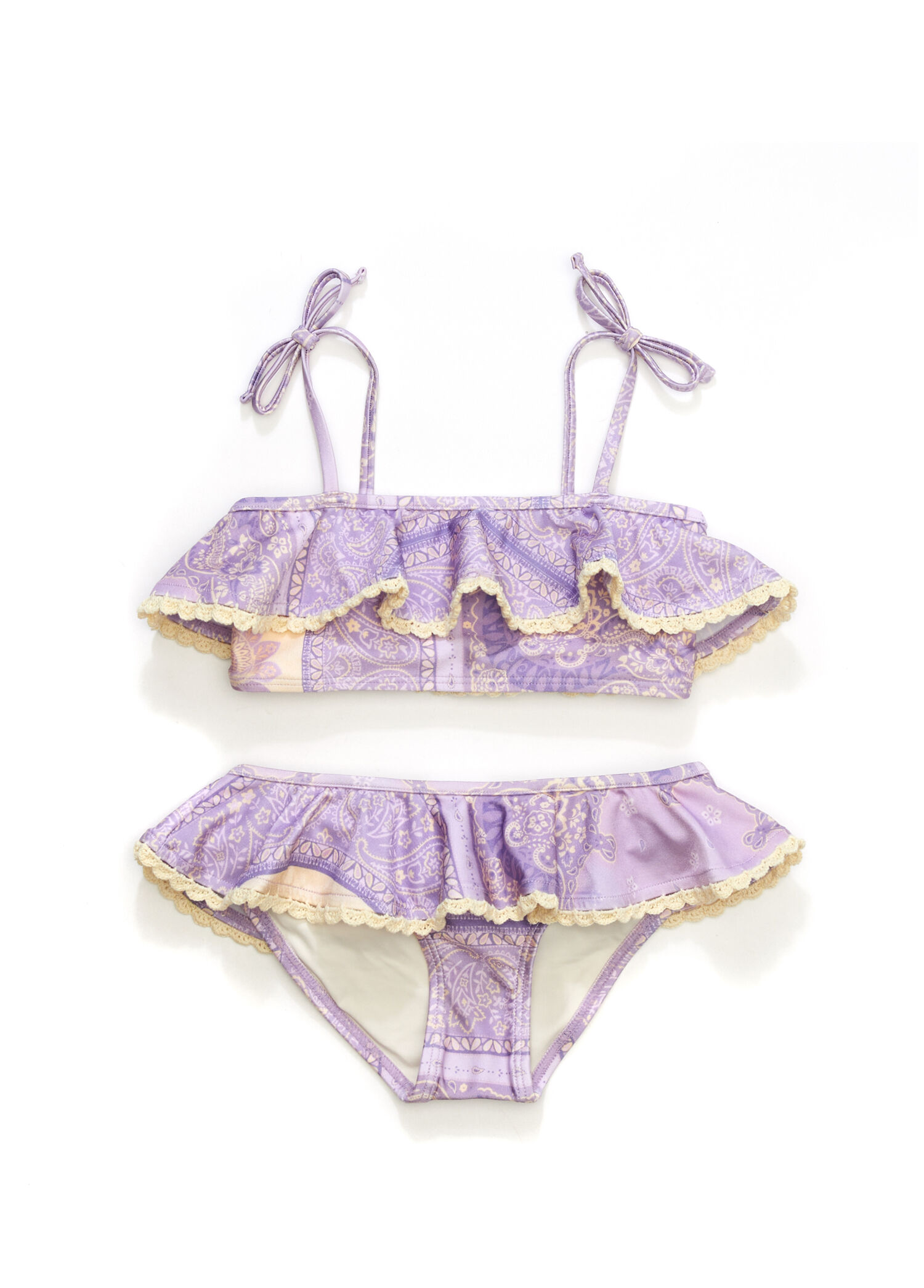 Lucky Lila Kız Çocuk Bikini Takımı