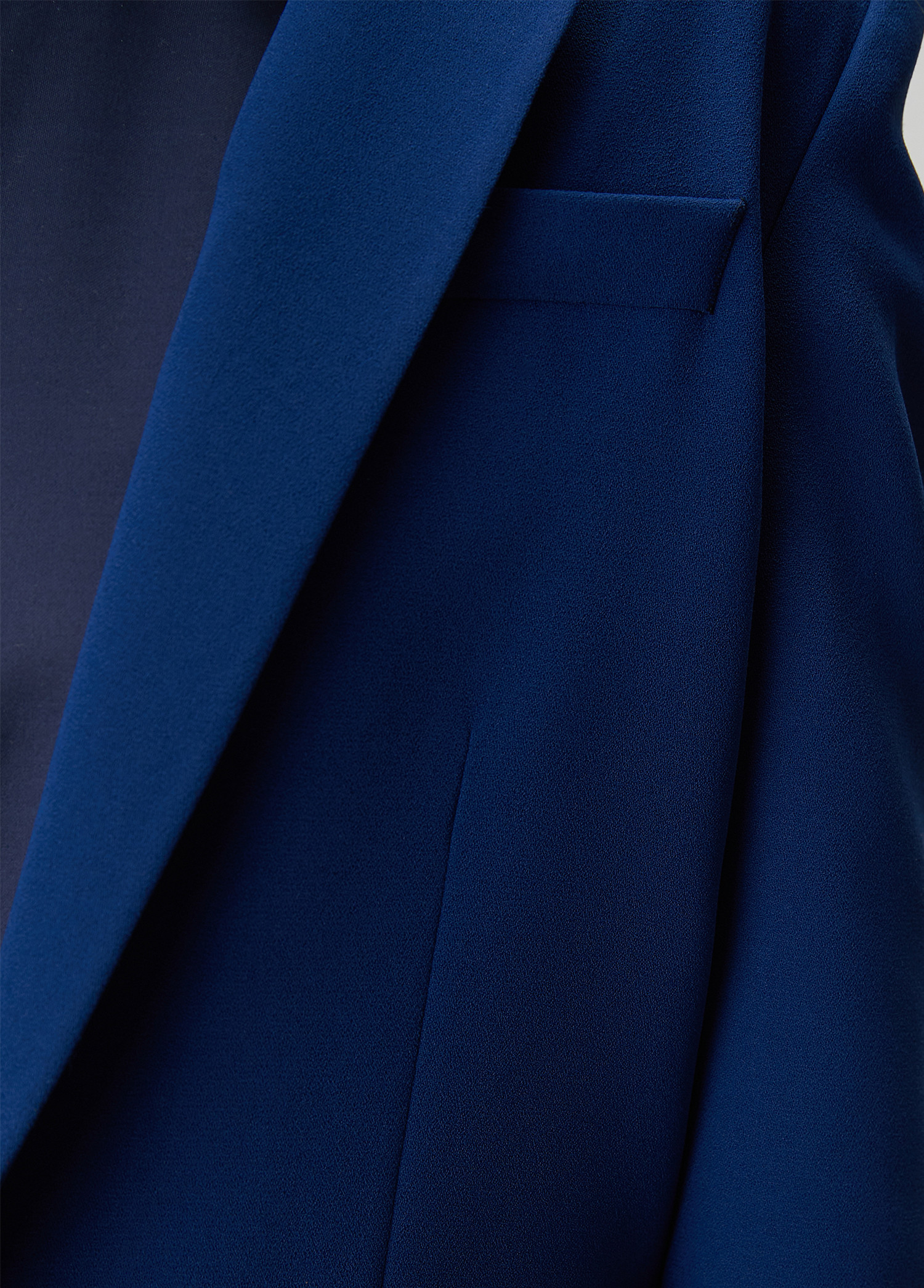 Lacivert Krep Blazer_4