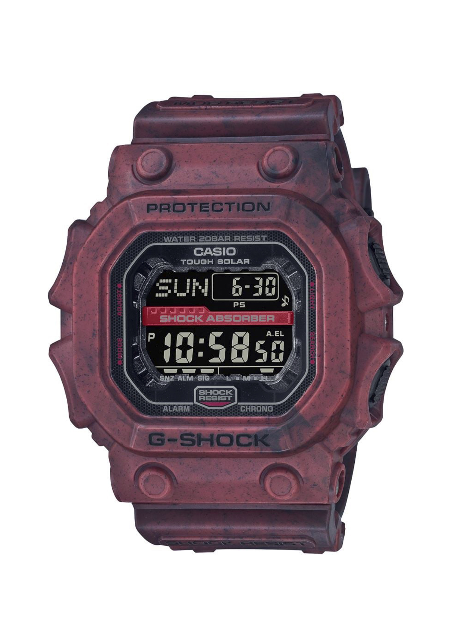 GX-56SL-4DR Plastik Bordo Erkek Kol Saati