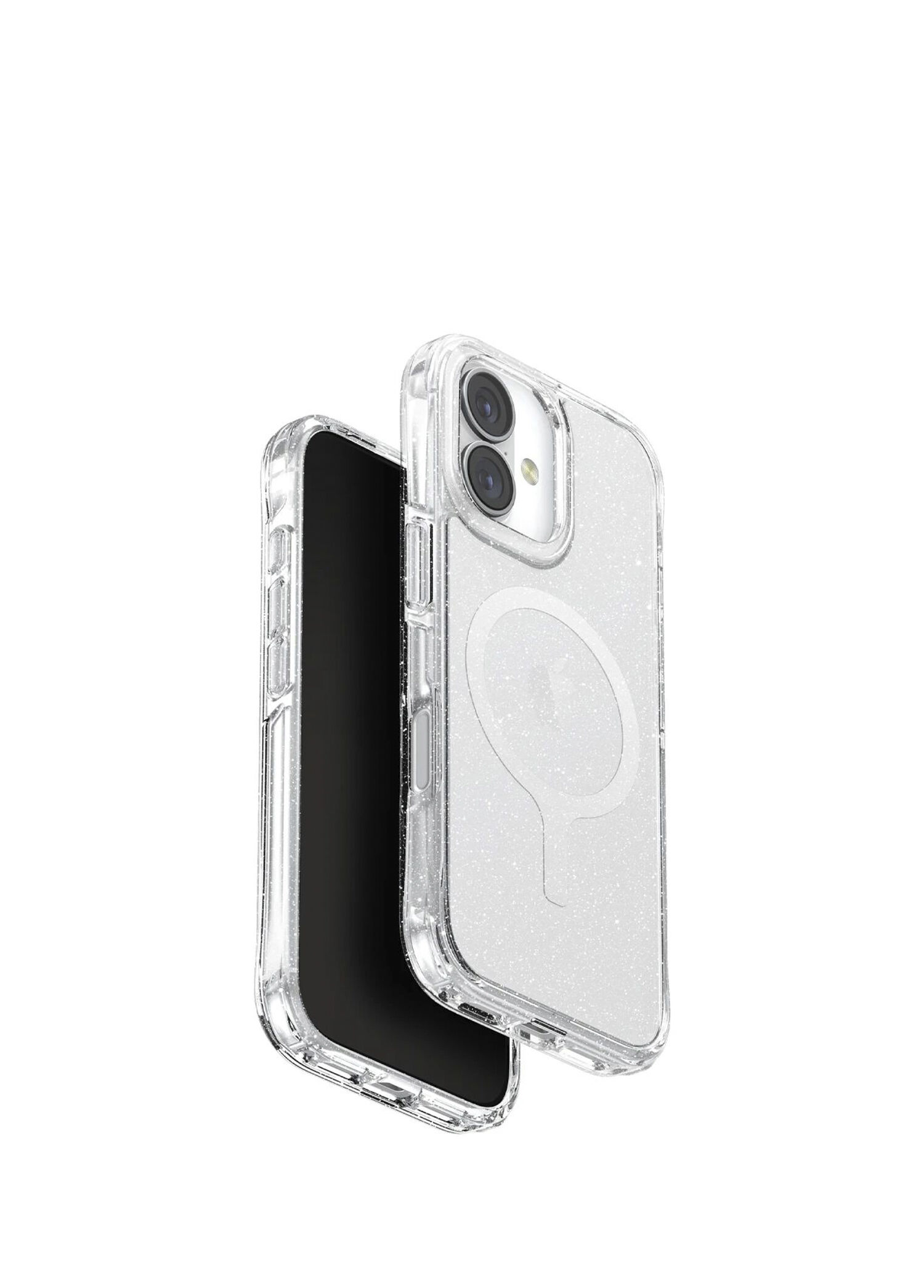 LifePro Xtreme iPhone 17 Şeffaf Simli MagSafe Uyumlu Telefon Kılıfı