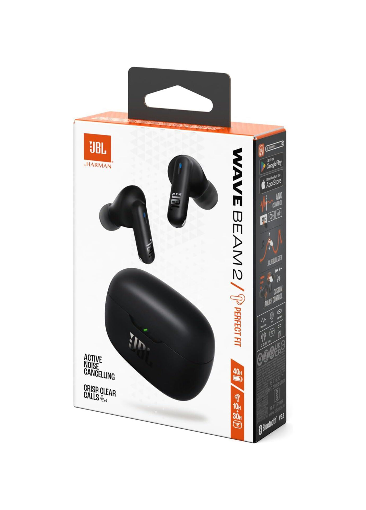 JBL - Wave Beam 2 Siyah Kulakiçi Bluetooth Kulaklık - 1200130015250