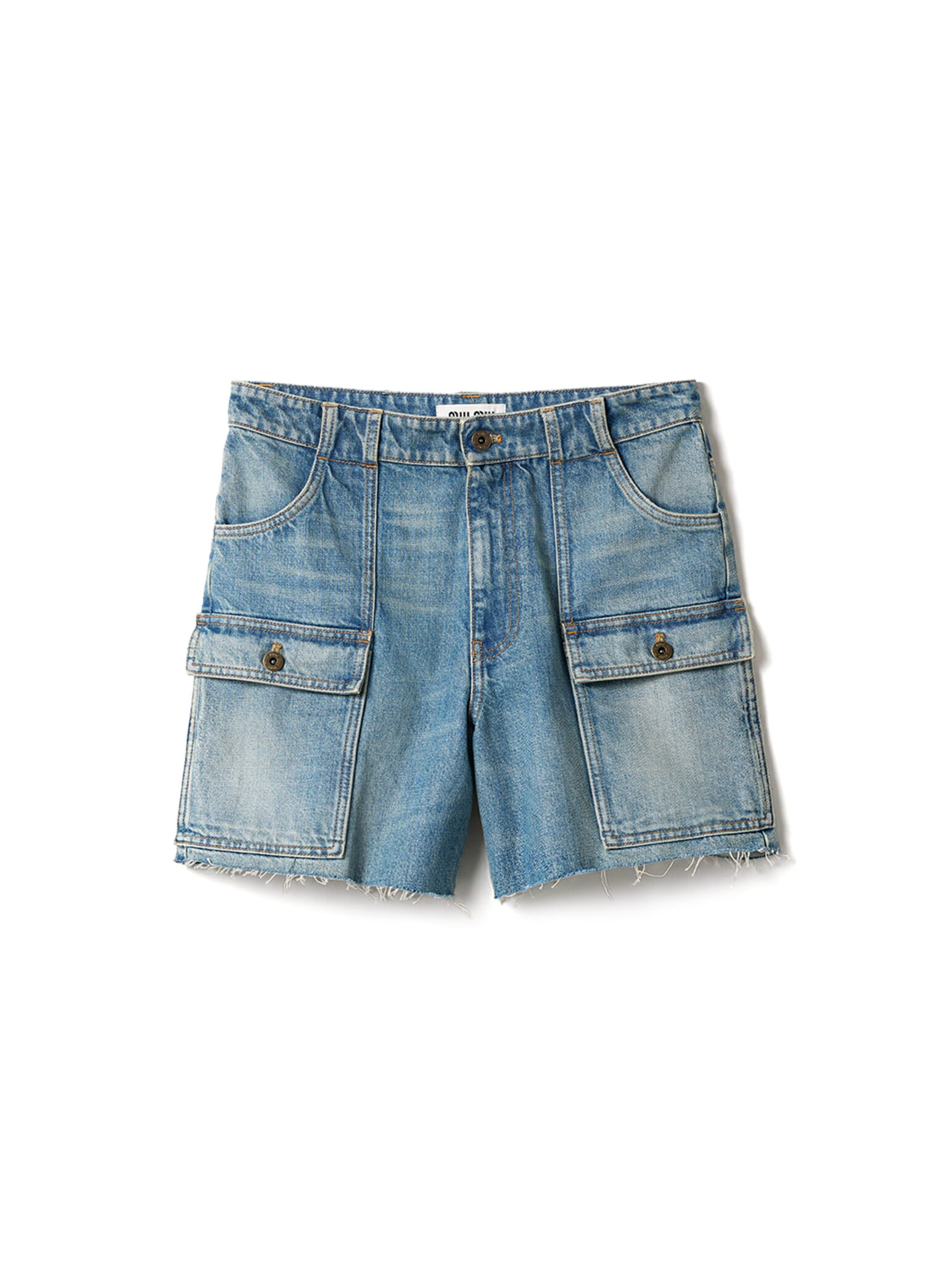 Açık Mavi Denim Bermuda Kadın Şort