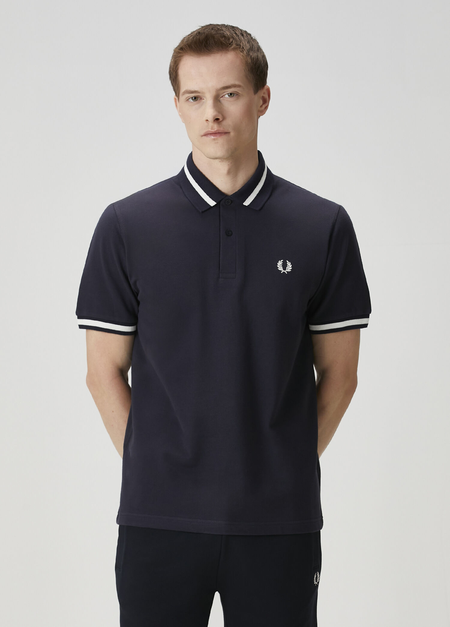 Koyu Mavi Polo Yaka T-shirt