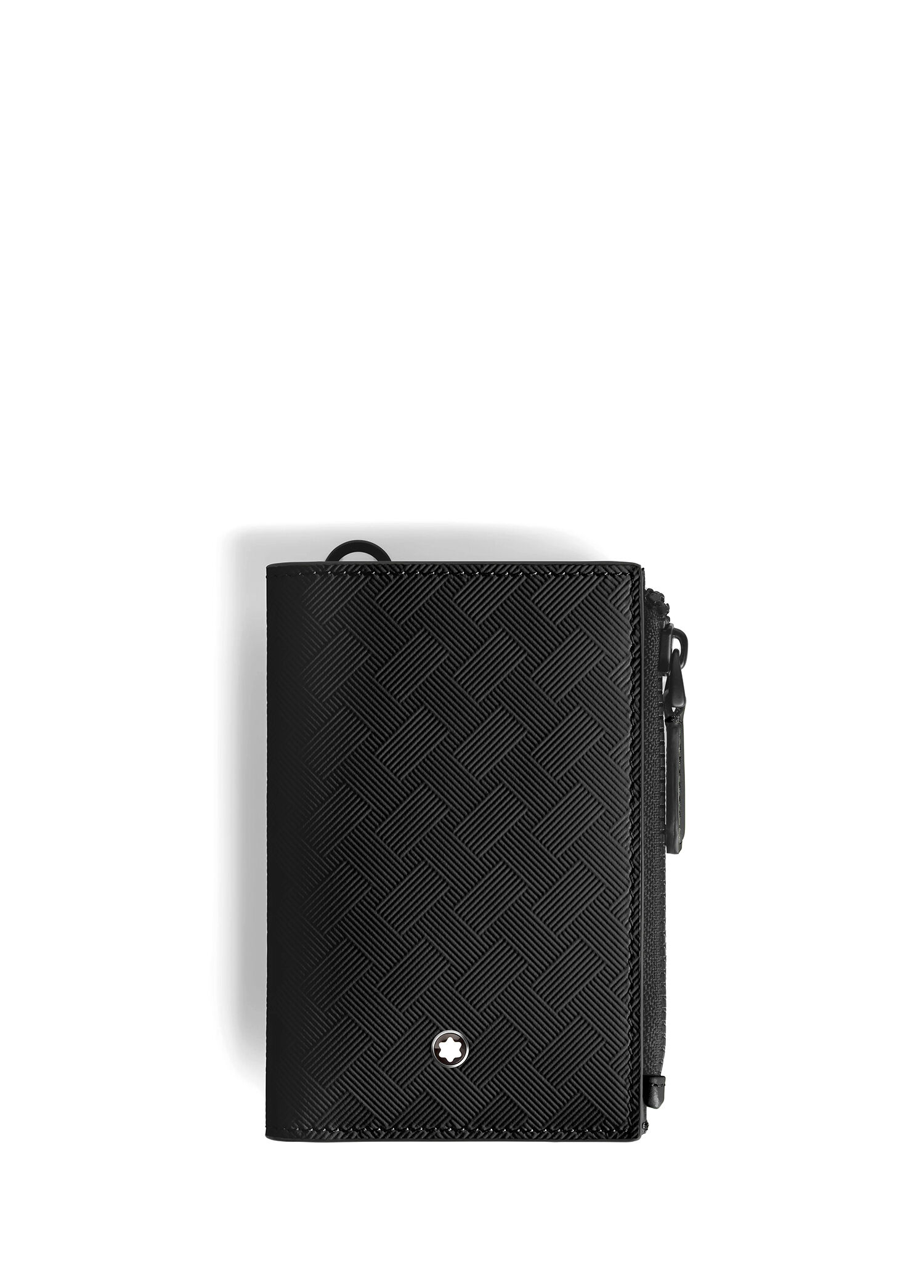 Black Montblanc Black Men Extreme 3.0 Mini Black Leather Wallet