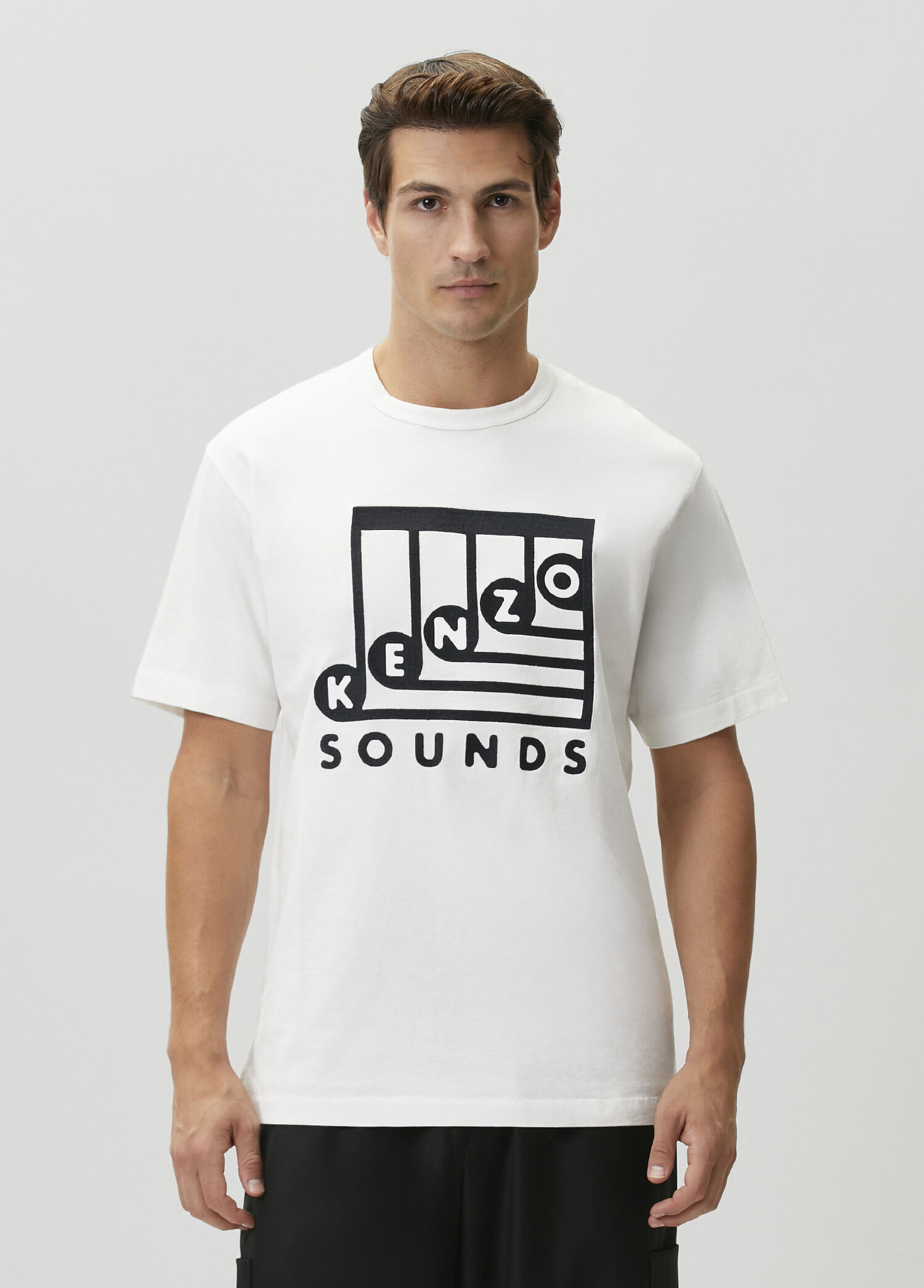 Kenzo Kırık Beyaz Erkek Sounds Classic Kırık Beyaz T-shirt 2057354