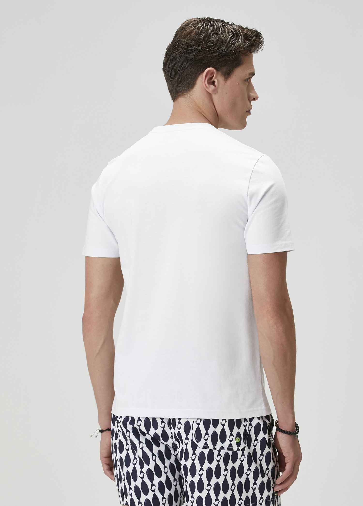 Beyaz Baskılı T-shirt_4