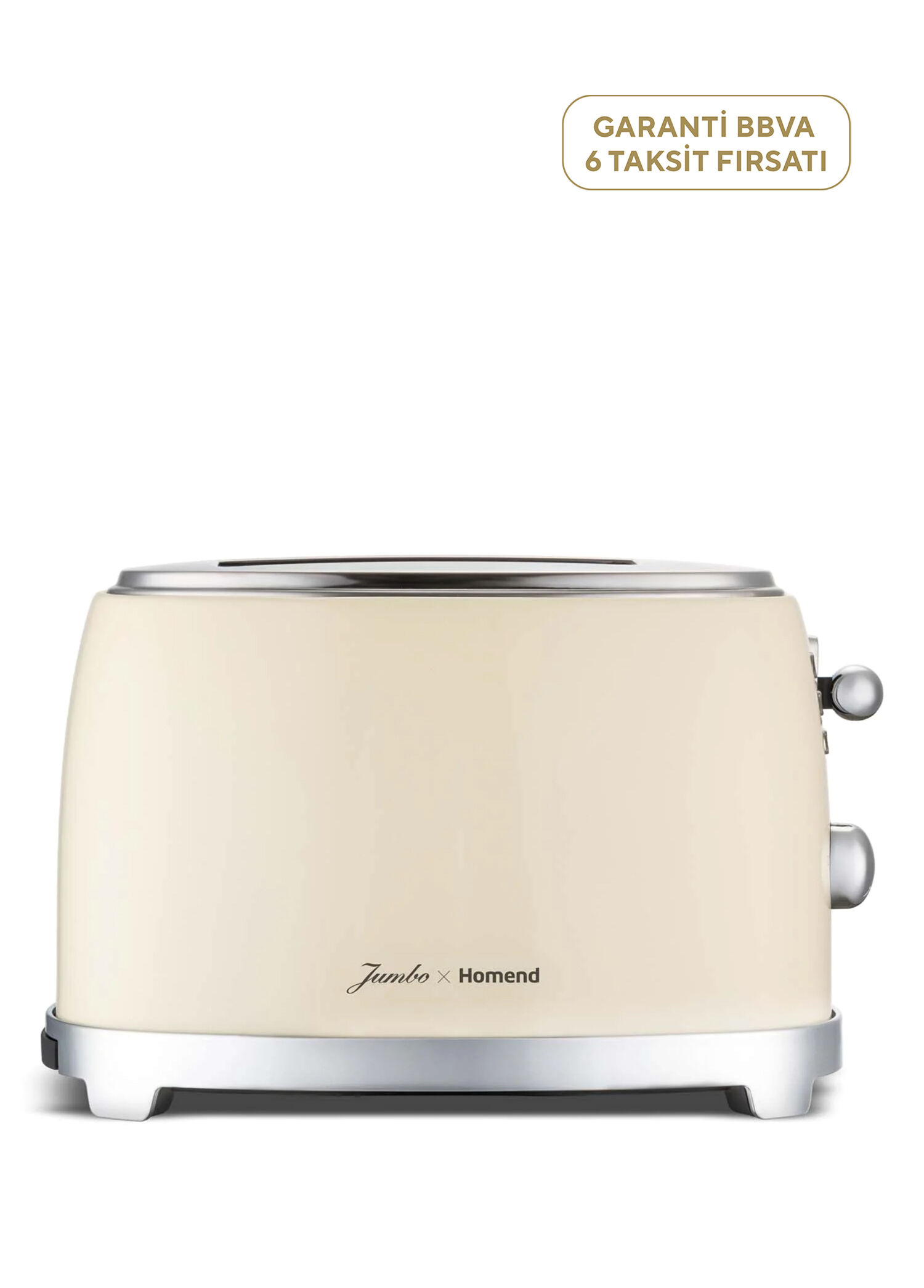 X Jumbo 1526H Krem Vintage Breadfast Ekmek Kızartma Makinesi