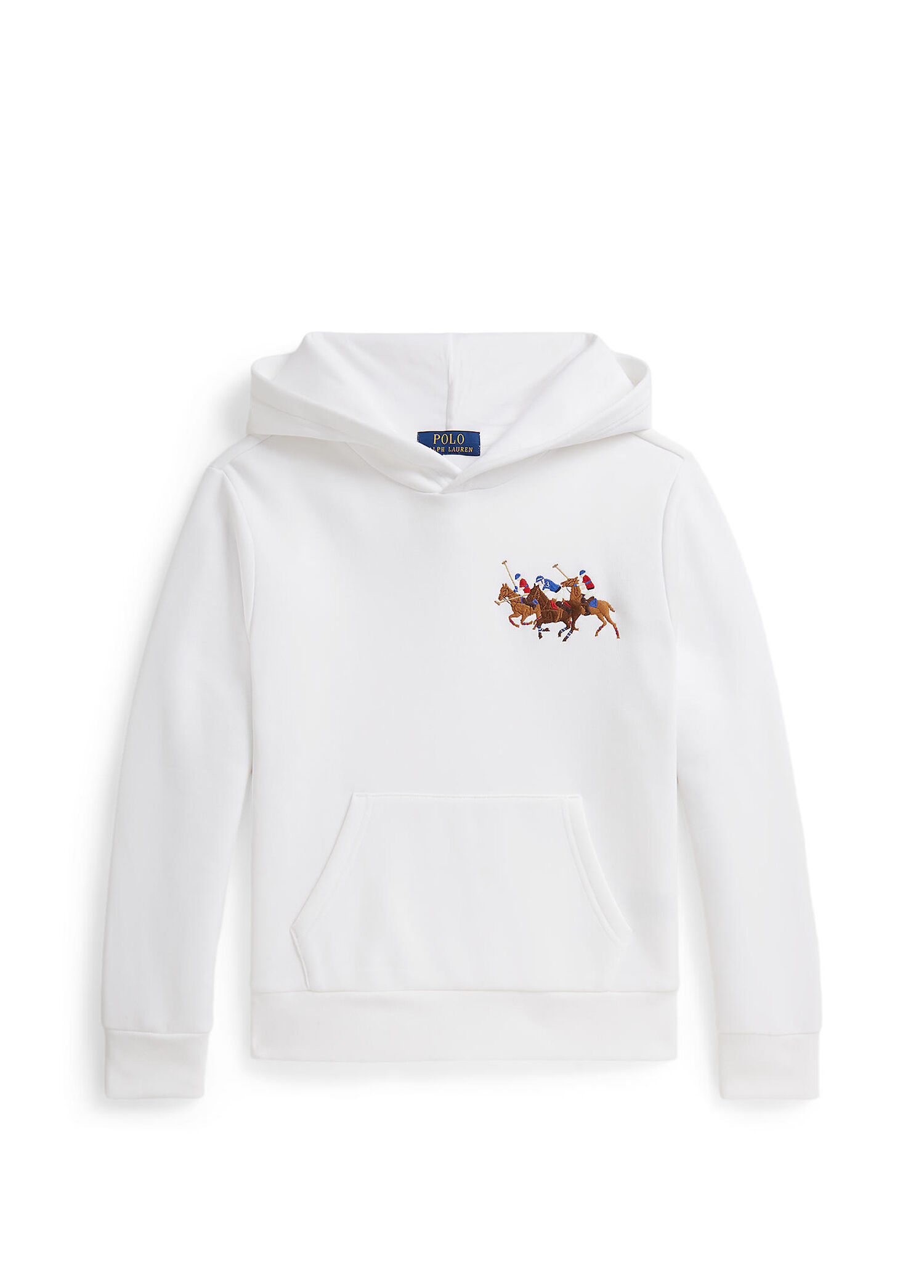 Beyaz Kapüşonlu Erkek Çocuk Sweatshirt