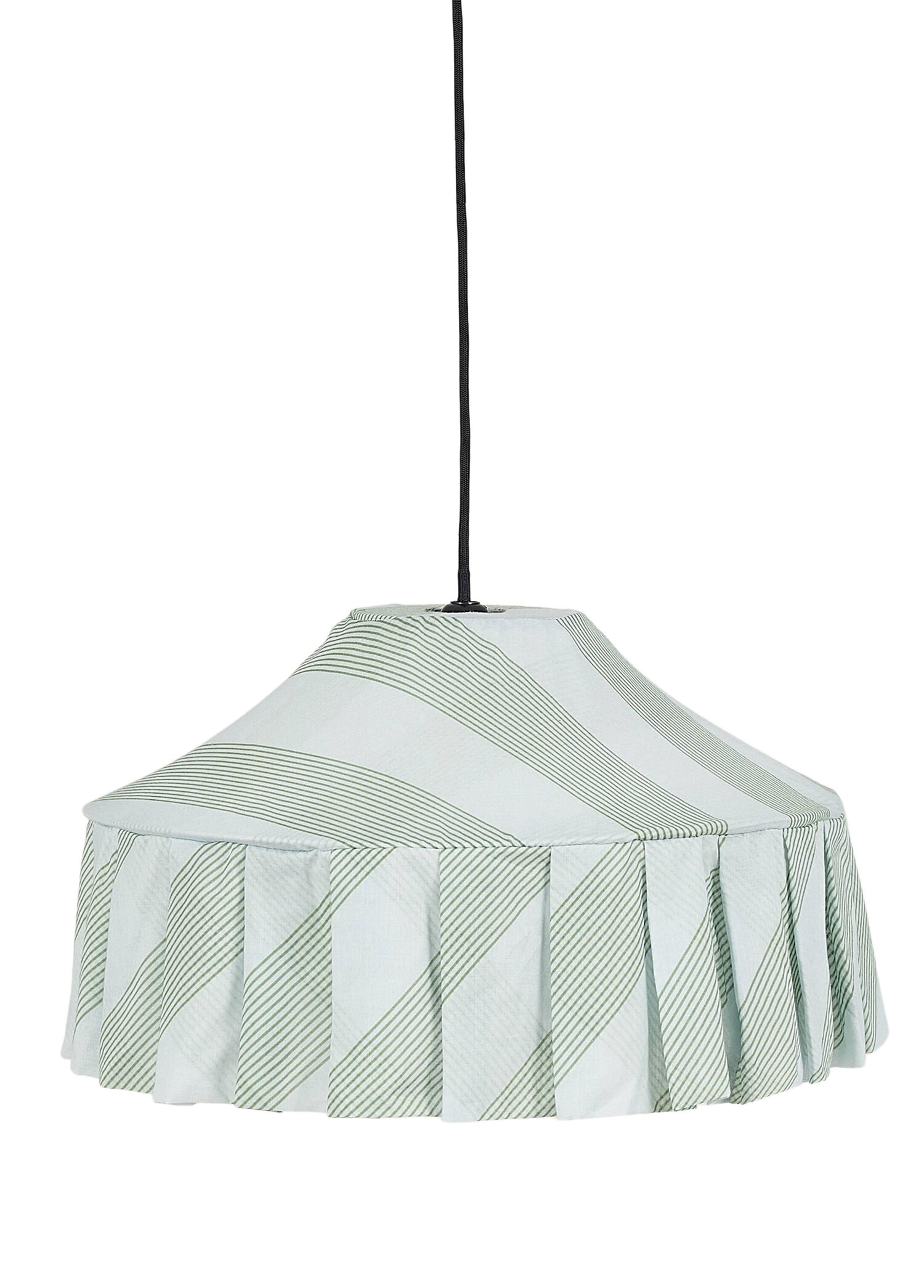 Nicole Green Diagonal Stripe Aydınlatma Şapkası