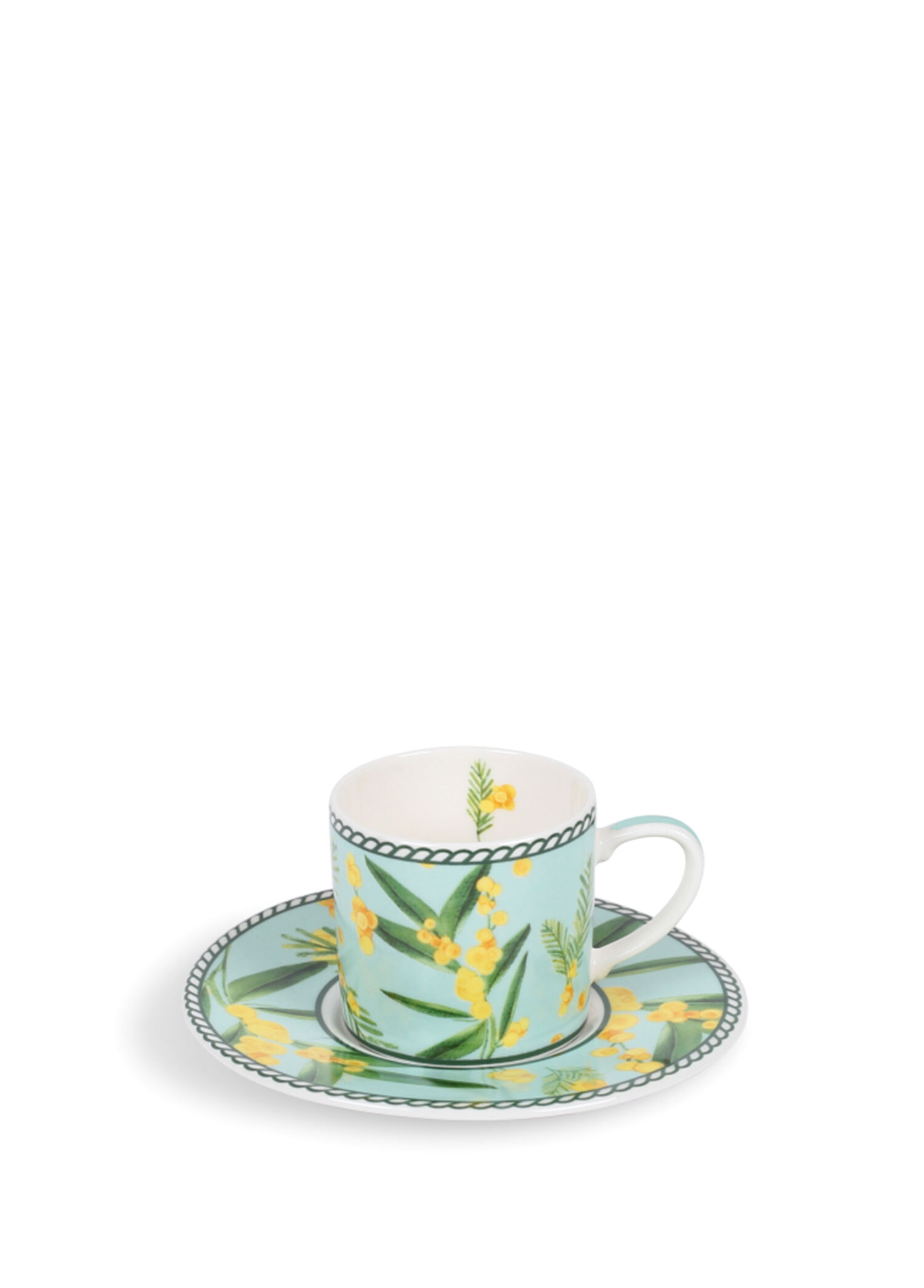 Fleur De Mimosa Collection Eau De Nil ChaîNe Türk Kahvesi Fincanı