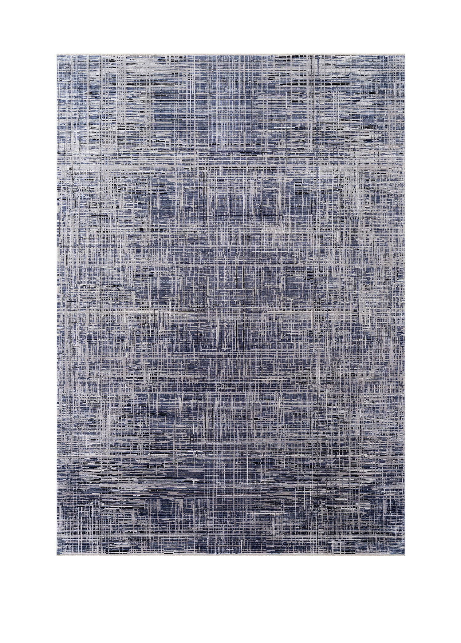 A3485B Modern Sheen Mavi Akrilik Halı