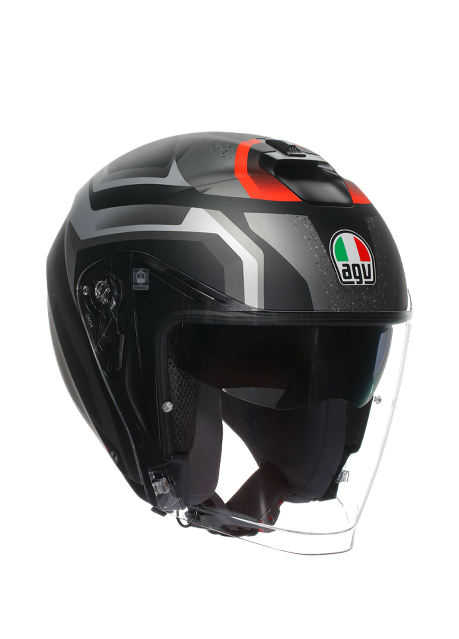 İrides Zurigo Matt Black Grey Açık Motosiklet Kaskı