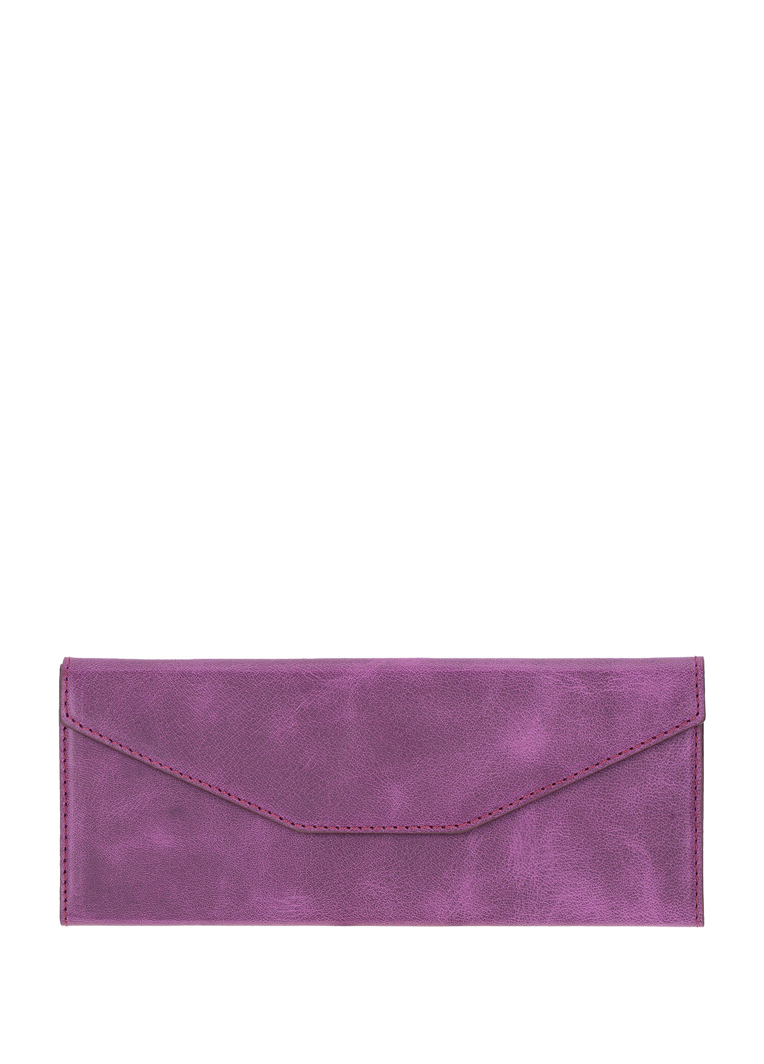Prisma Velvet Magenta Mor Deri Mıknatıslı Üçgen Tasarımlı Gözlük Kılıfı