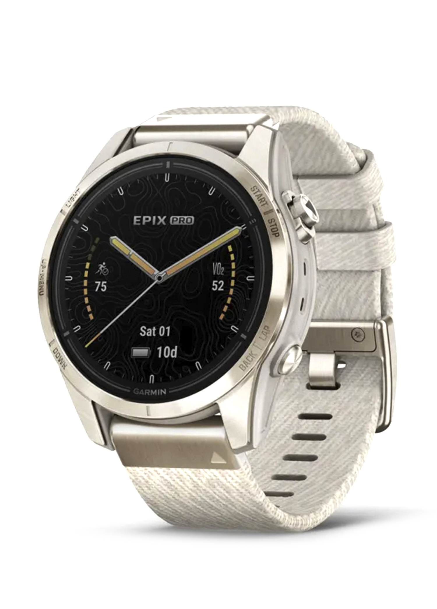 Epix Pro Gen 2 Sapphire Edition 42mm Krem Desenli Kayışlı Akıllı Saat