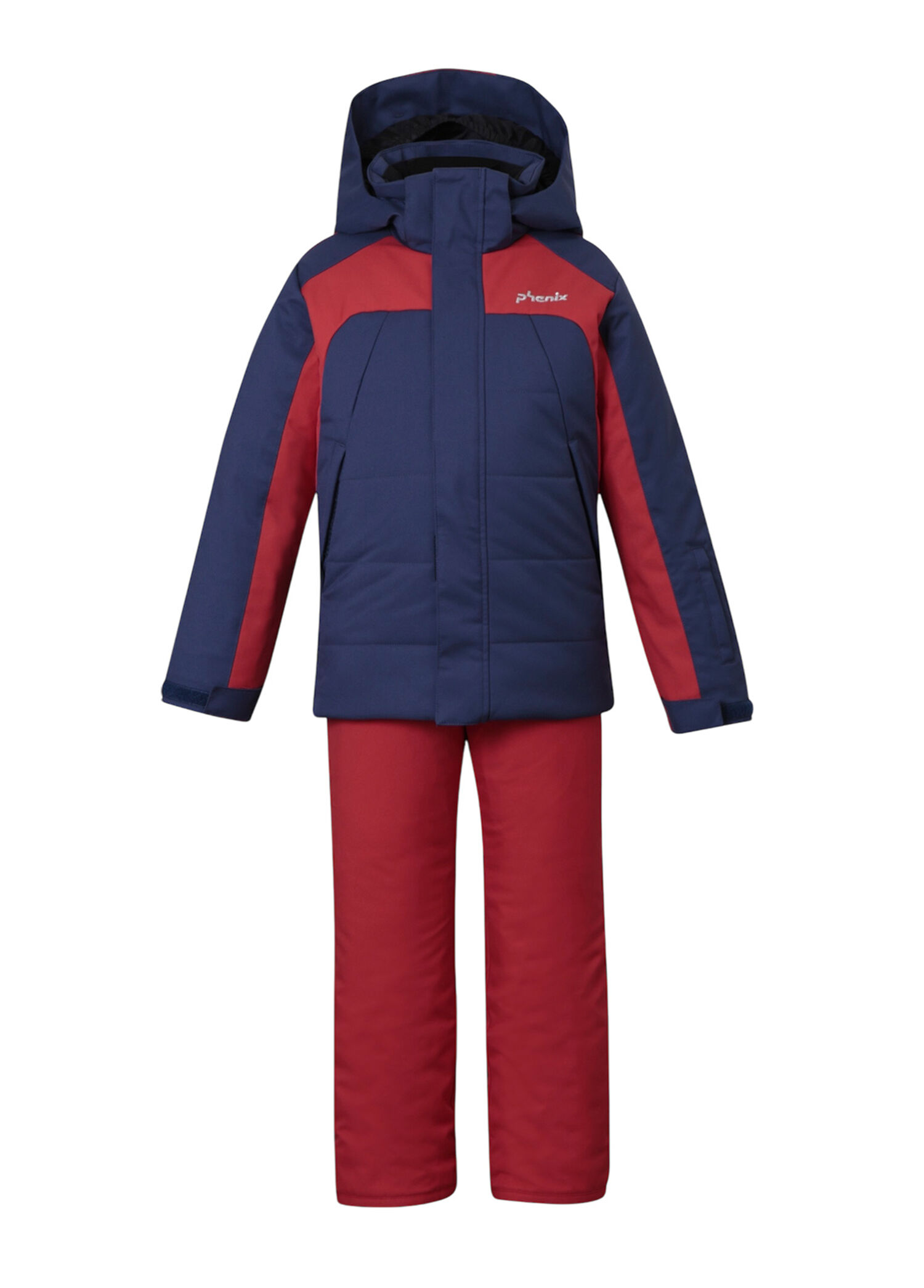 Quilted Junior Two-piece Lacivert Erkek Çocuk İki Parça Kayak Takımı