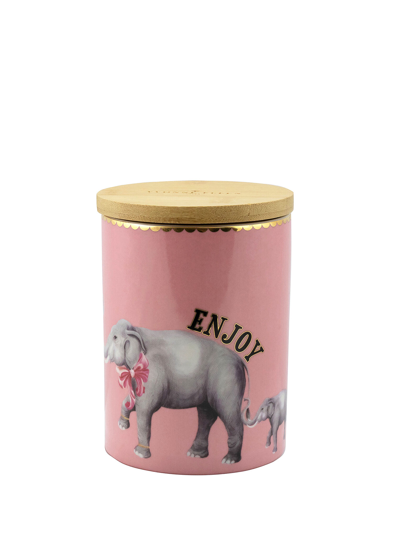 Animals Pembe Porselen Saklama Kabı
