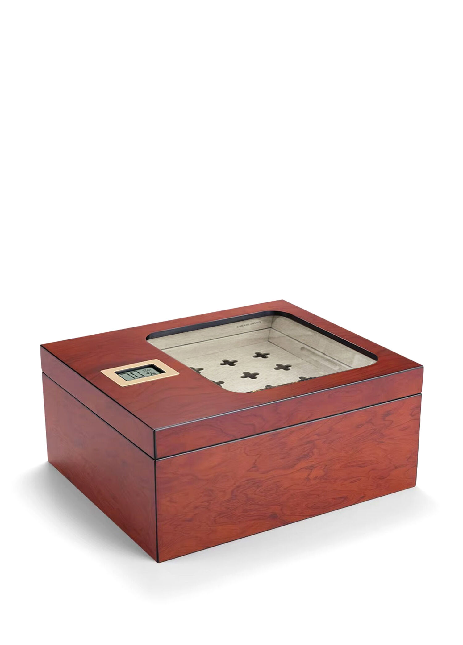 Camlı Humidor Rosewood 40's Puro Kutusu