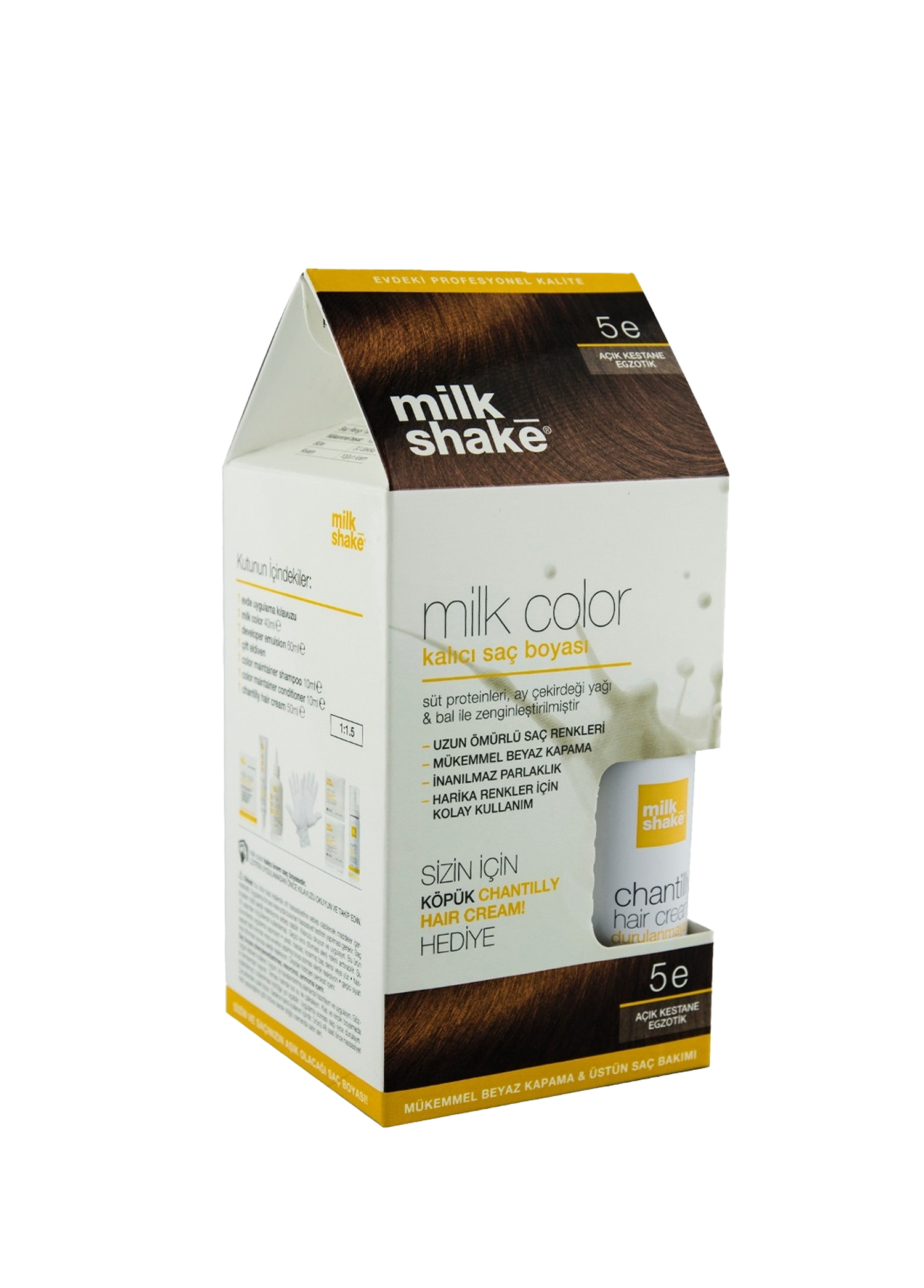 Milk Color 5 Açık Kestane Kalıcı Kit Boya