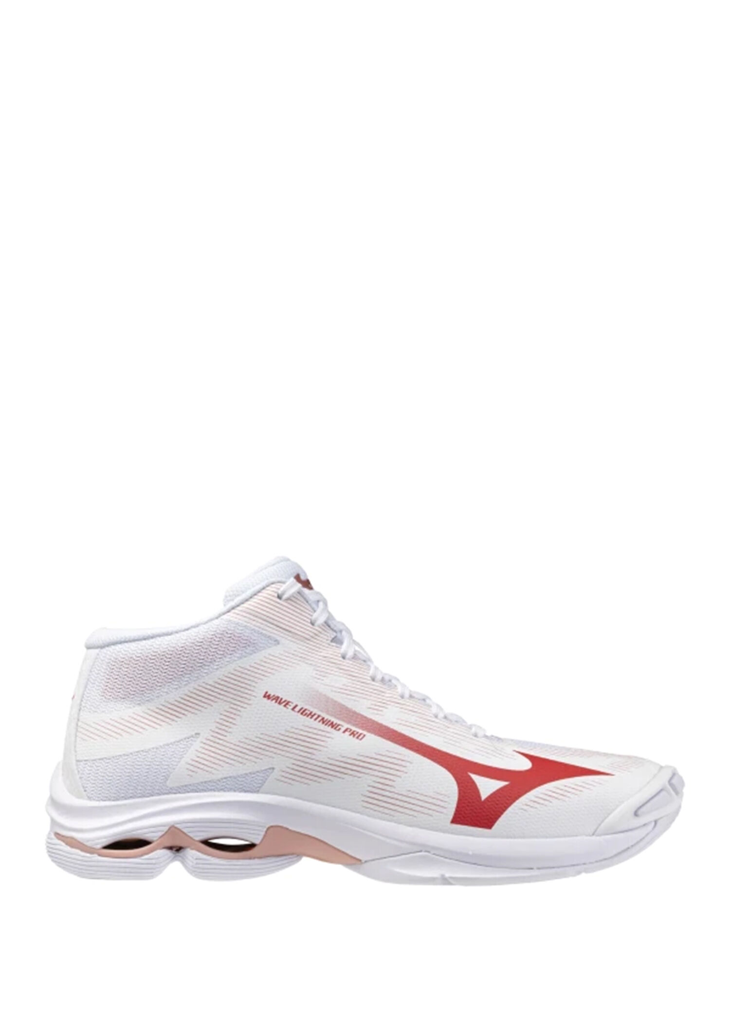 Wave Lightning Pro MID Beyaz Kırmızı Kadın Voleybol Ayakkabısı