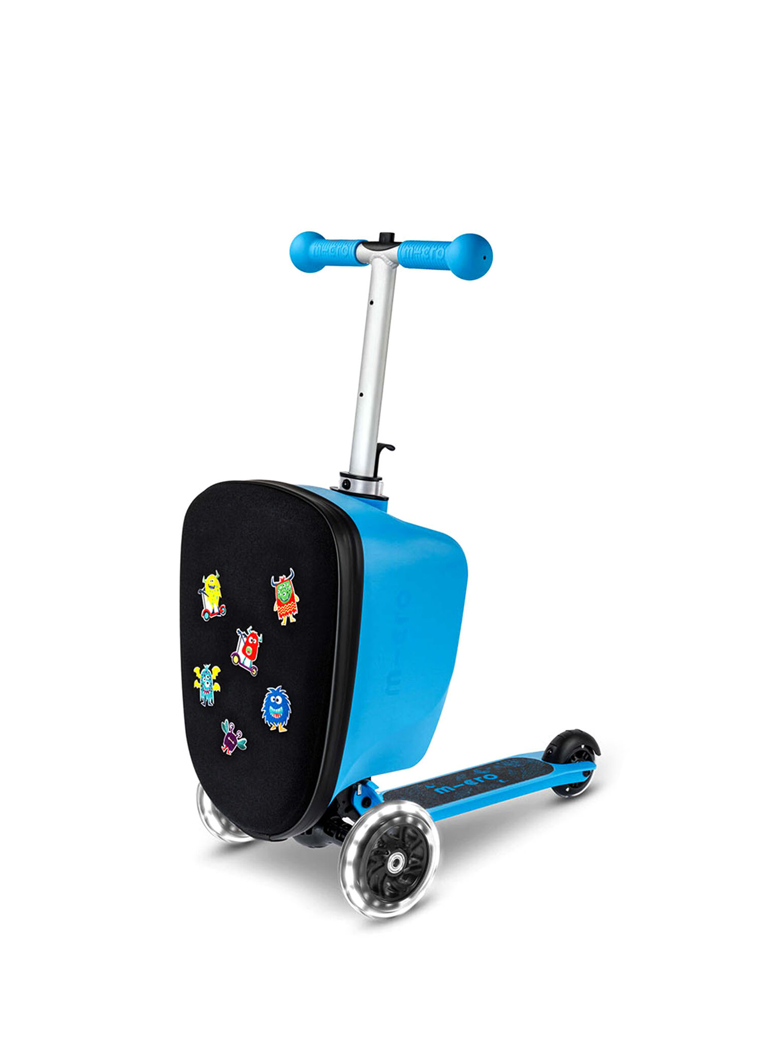 Micro - Luggage Junior Velcro Işıklı Tekerlekli Katlanabilir
