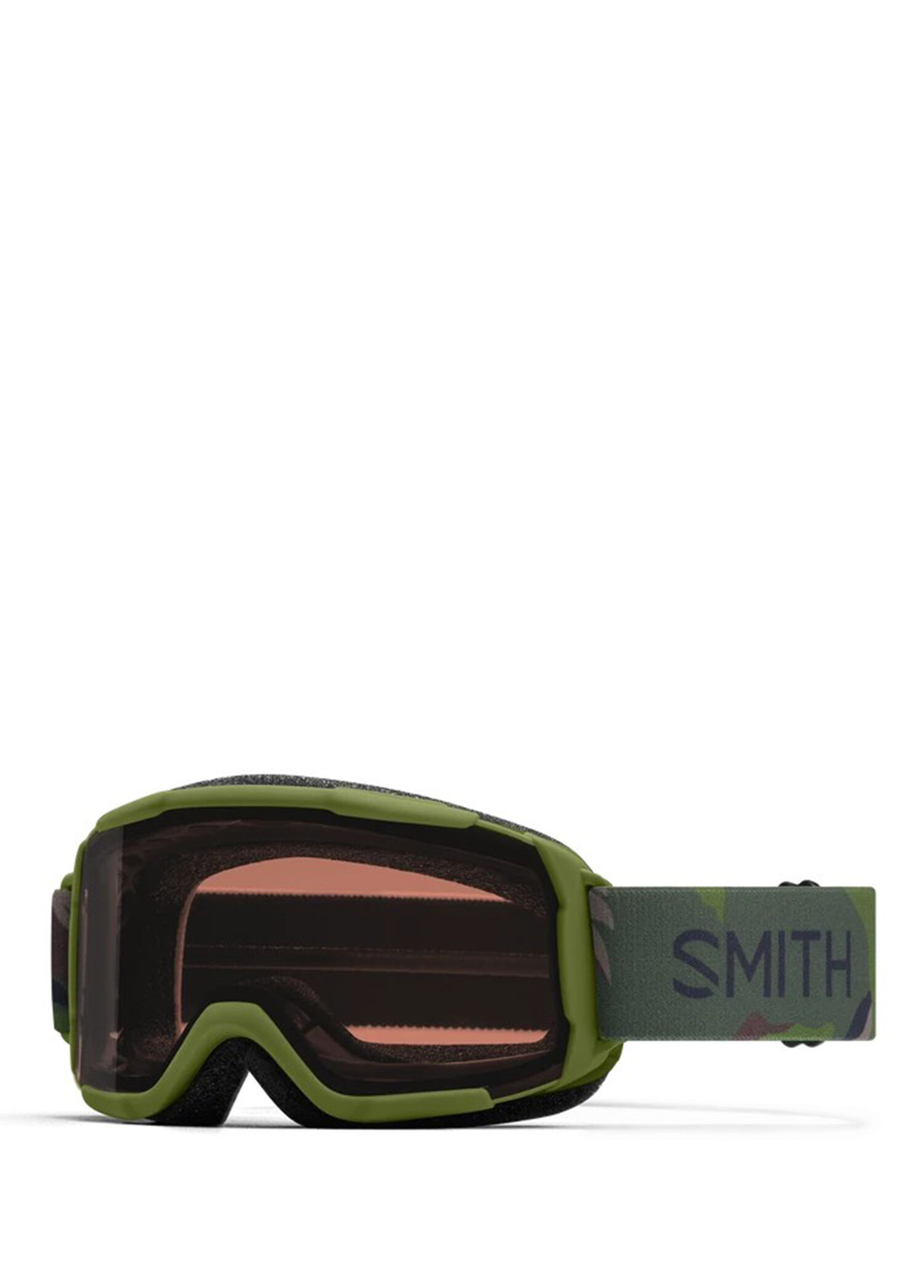 Smith Optics Daredevil Youth Snow Goggles – Olive Camo, OTG Fit, Anti-Fog, For Helmets