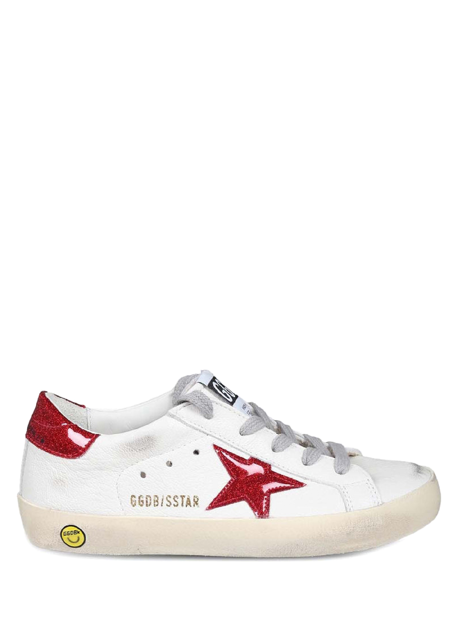 Sstar Beyaz Kırmızı Çocuk Deri Sneaker