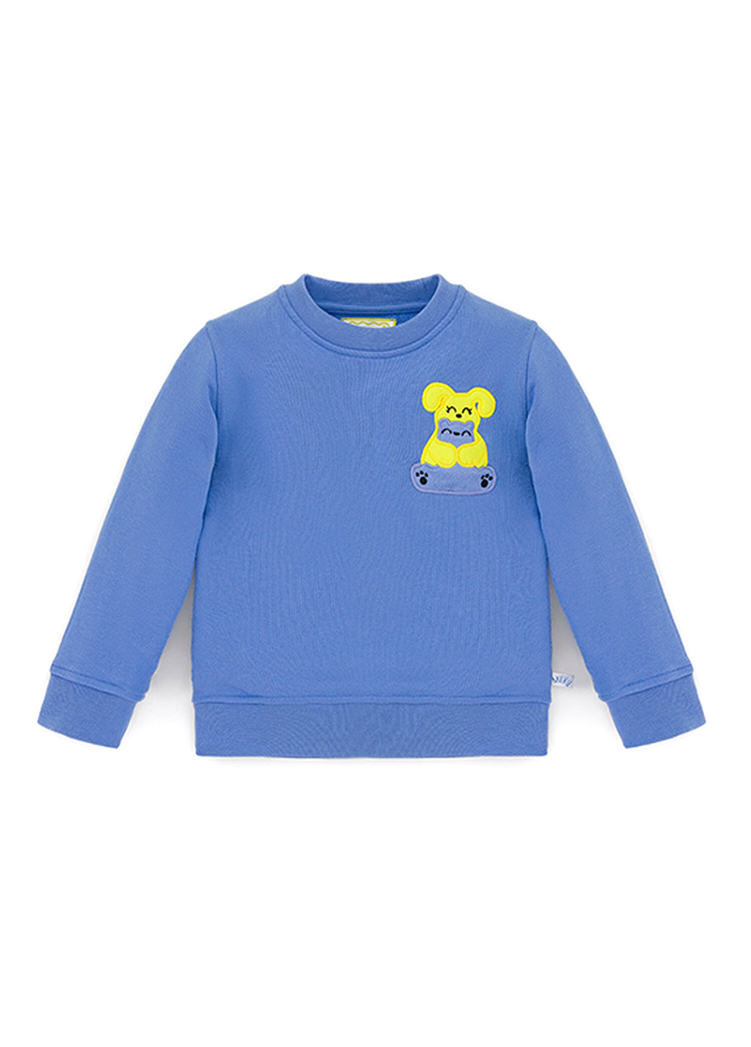 Lila Ses Çıkaran Bisiklet Yaka Unisex Çocuk Sweatshirt