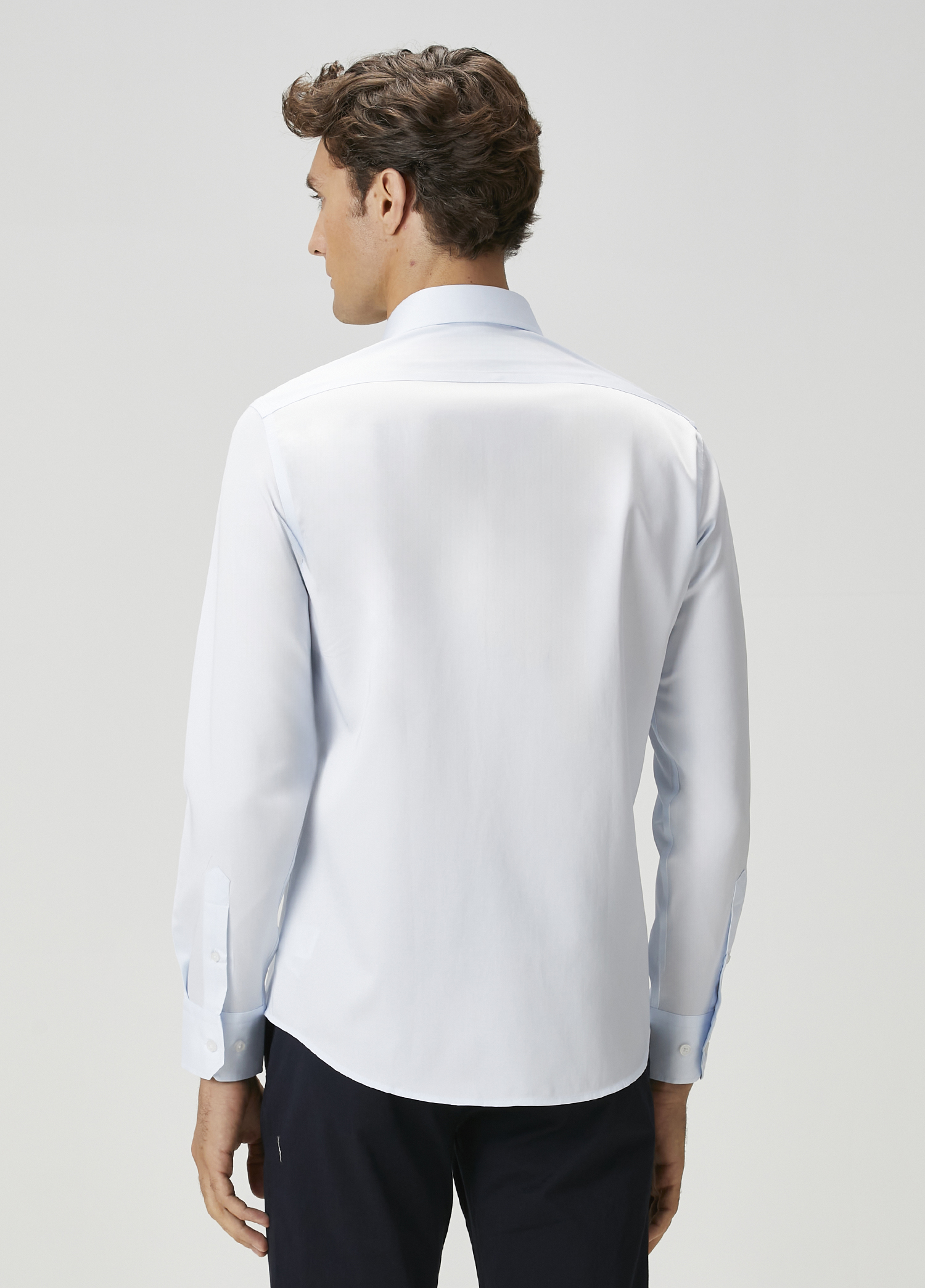 Comfort Fit Açık Mavi Non-iron Gömlek_3