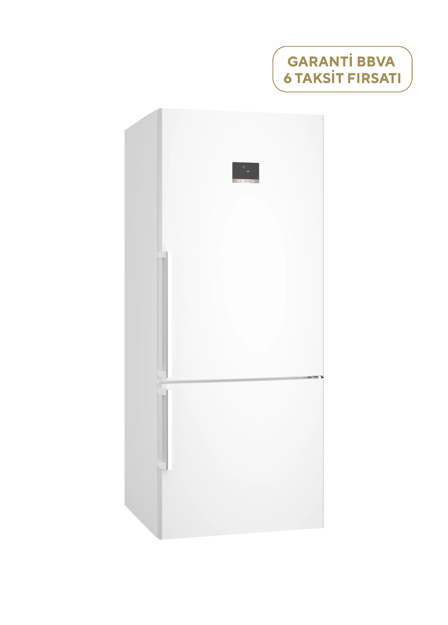 KGN76CWE0N Serie 6  Parlak Beyaz Alttan Donduruculu NoFrost Buzdolabı 526 Lt