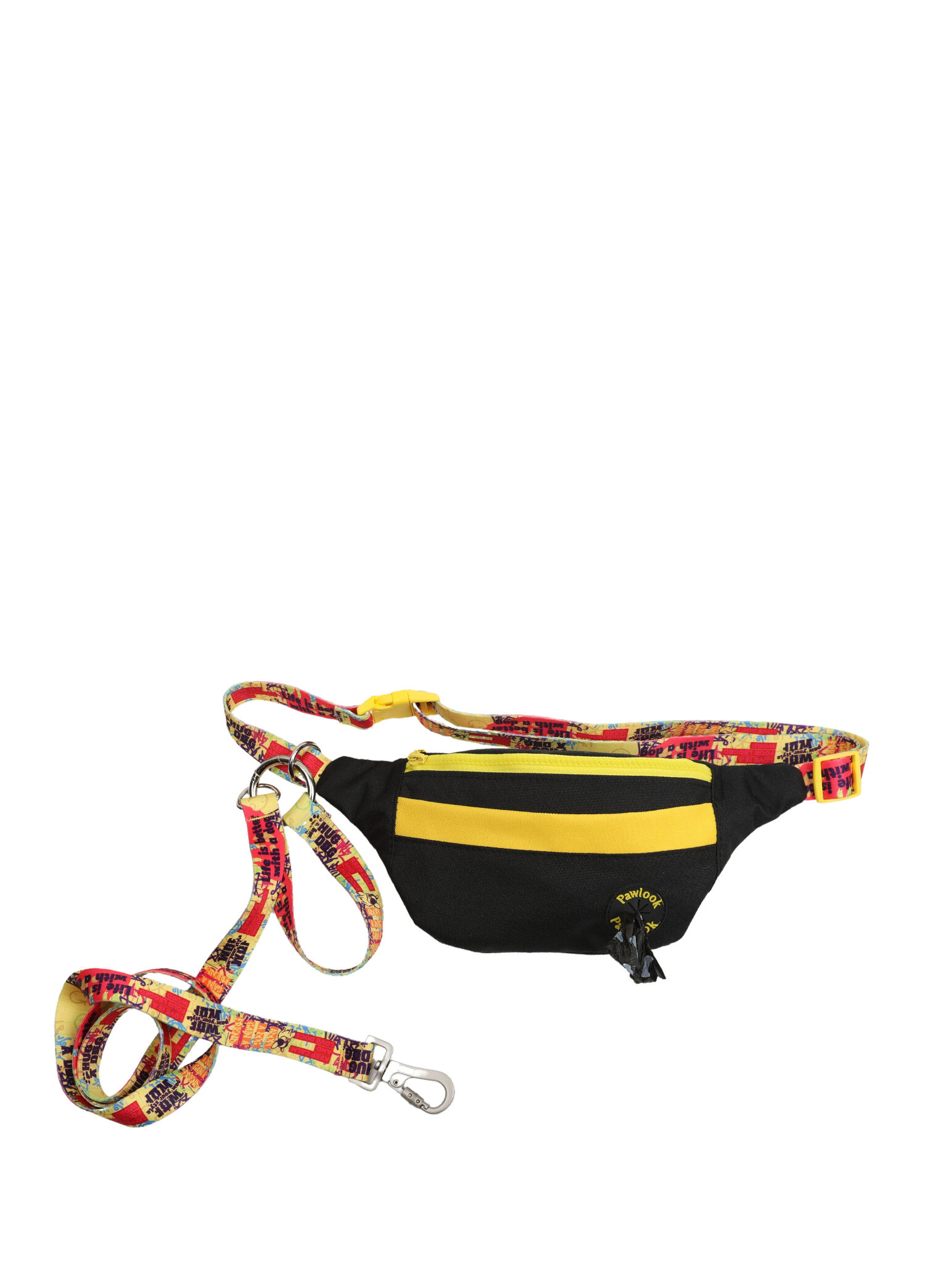 Handsfree Free Bag Siyah Tasma Köpek Gezdirme Kayışı