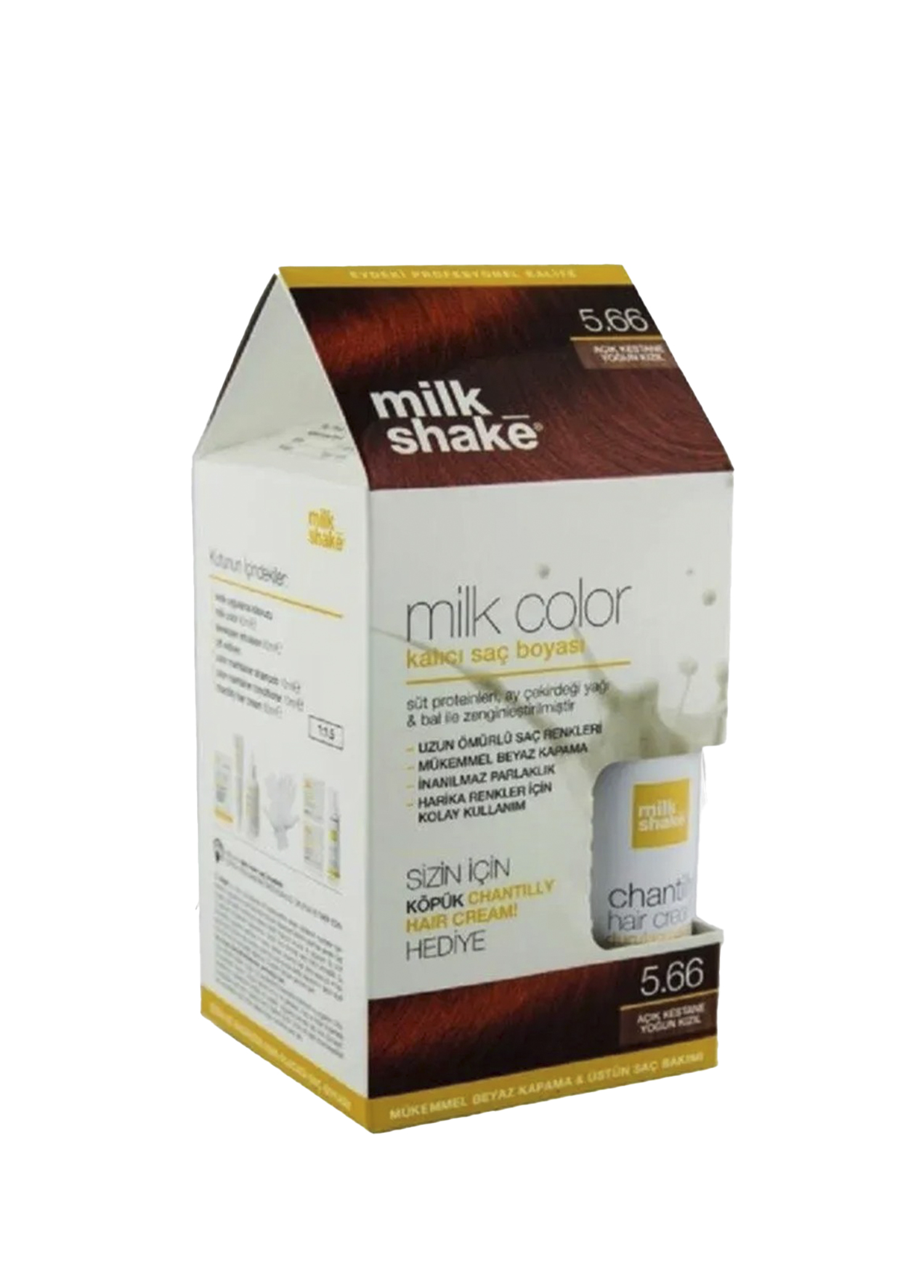 Milk Color Açık Kestane Yoğun Kızıl Kalıcı Kit Boya