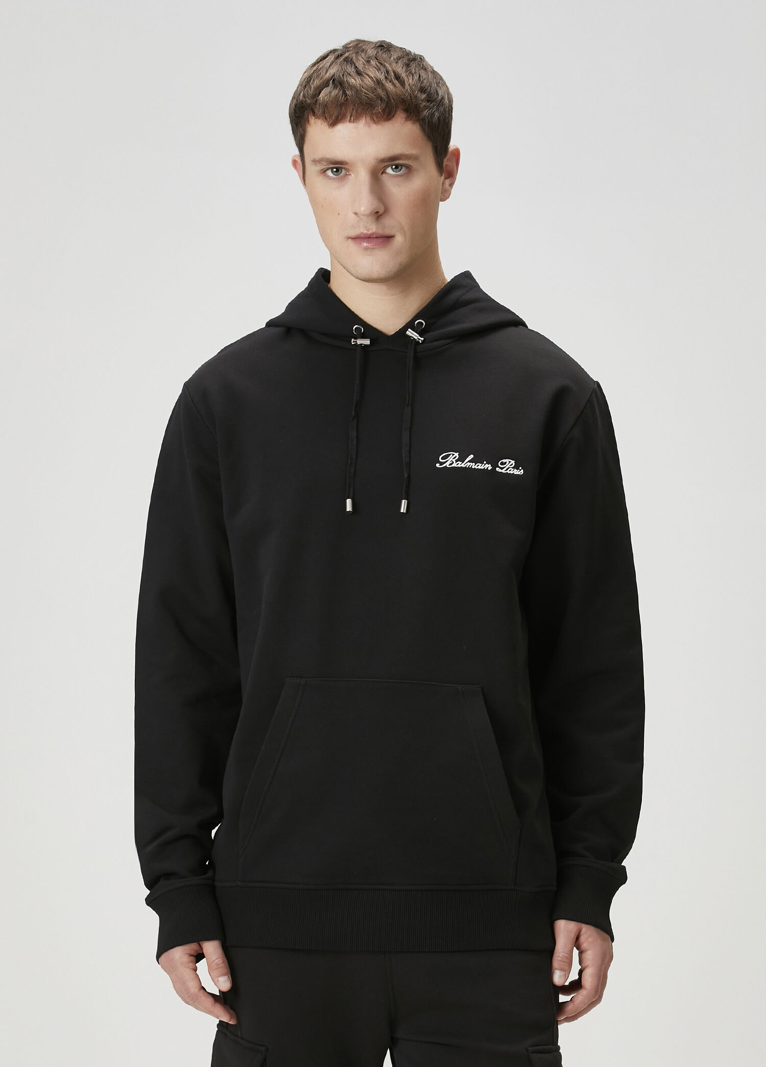 Balmain - Siyah Kapüşonlu Sweatshirt - Siyah