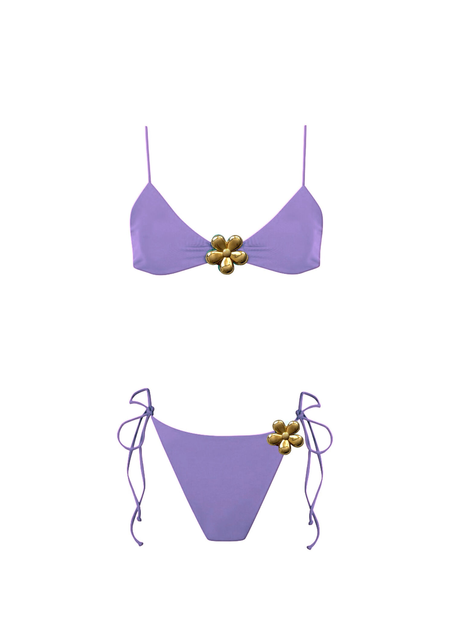 Flower Bomb Kendall Lila Kadın Bikini Takımı