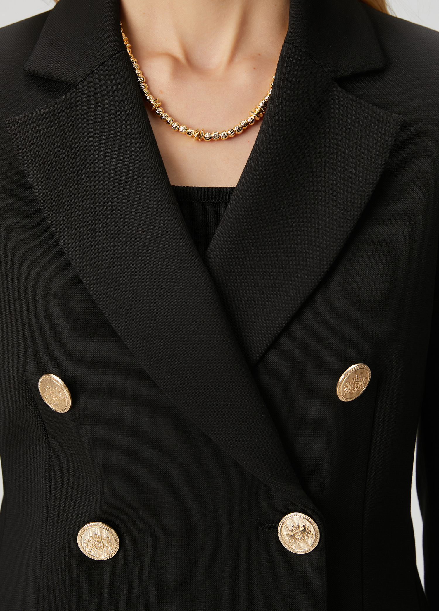 Siyah Kruvaze Blazer_6