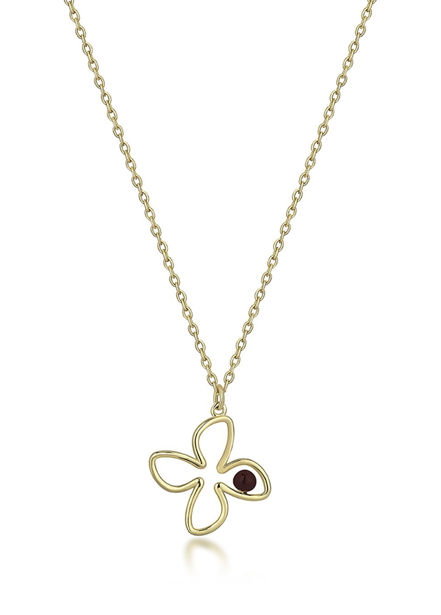 Flower Grape 14 Ayar Rose Gold Kadın Kolye