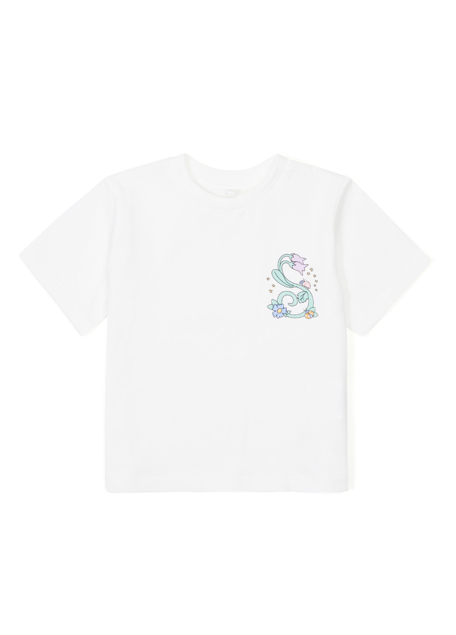 Kemik Grafik Baskılı Kız Çocuk T-shirt