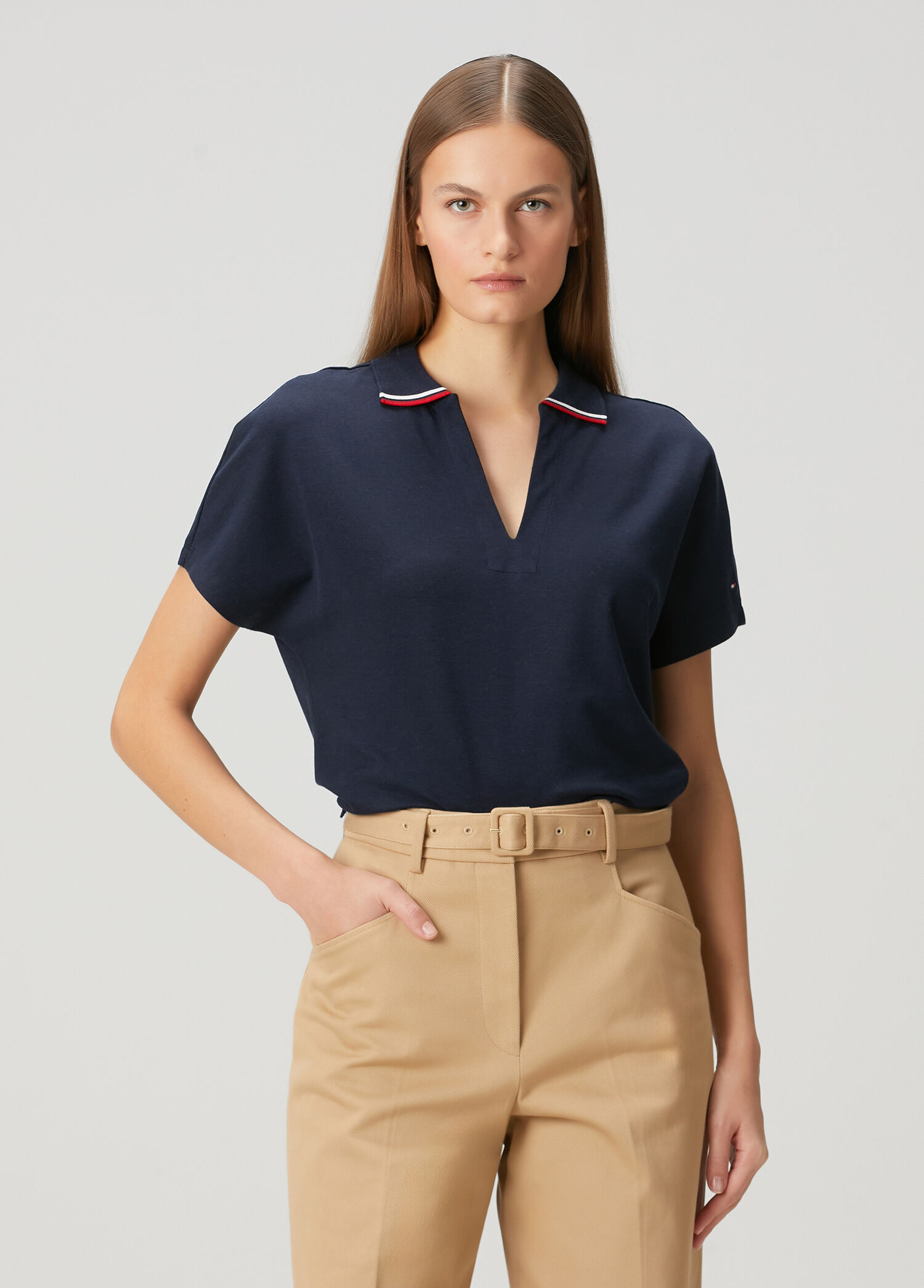 Koyu Mavi Polo T-shirt