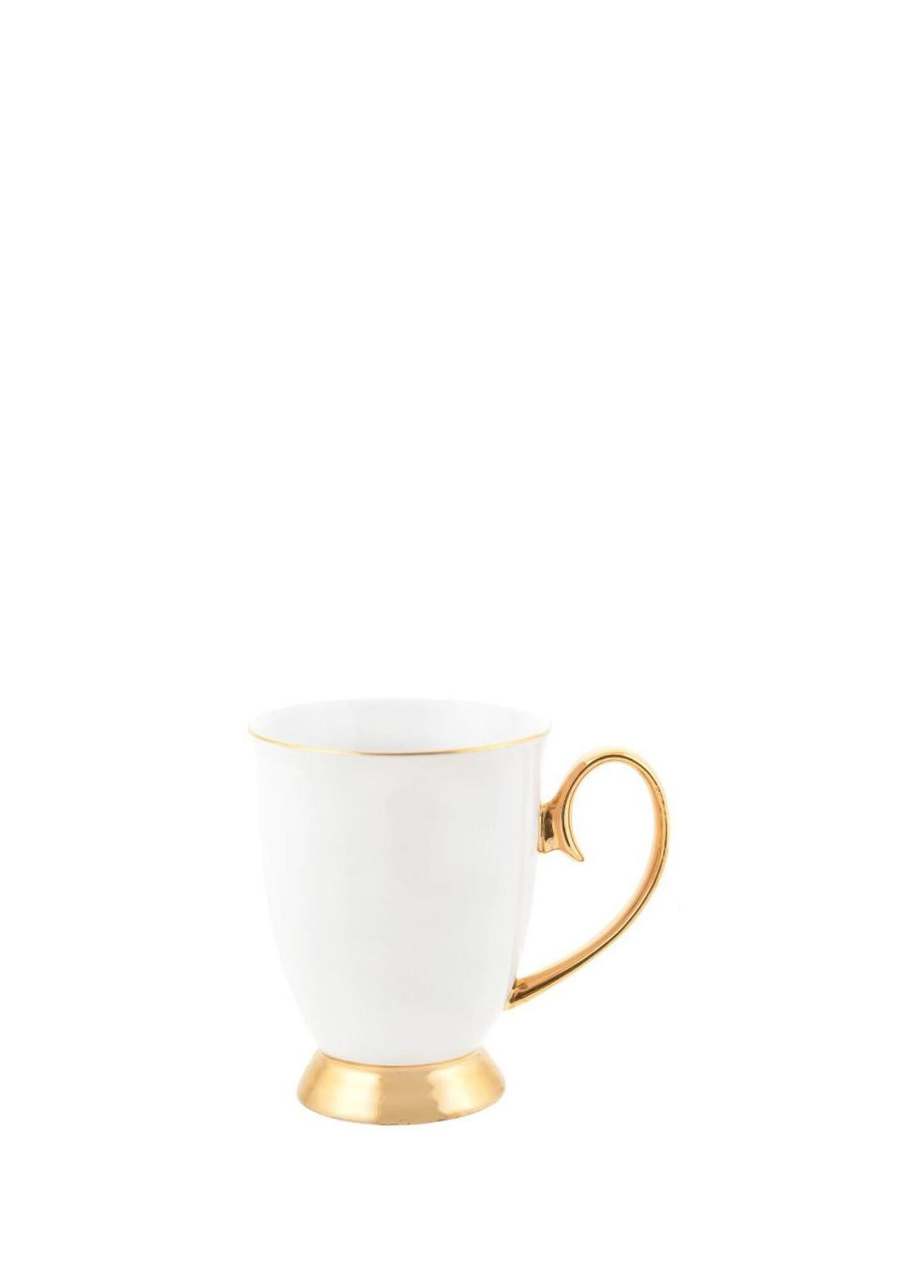 Mug Ivory Altın Kaplama Çay Fincanı