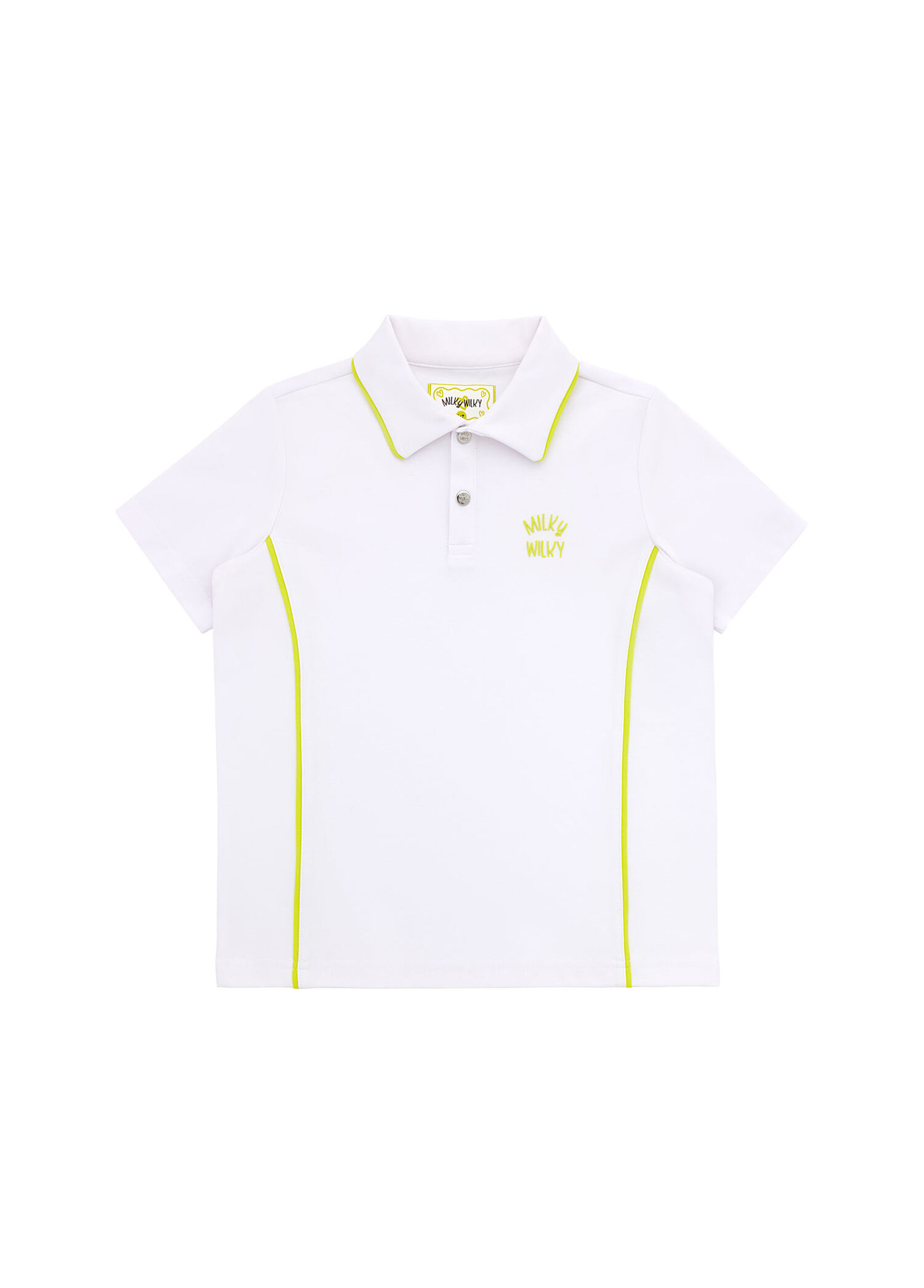 Coast Beyaz Polo Yaka Kısa Kollu Erkek Çocuk T-Shirt