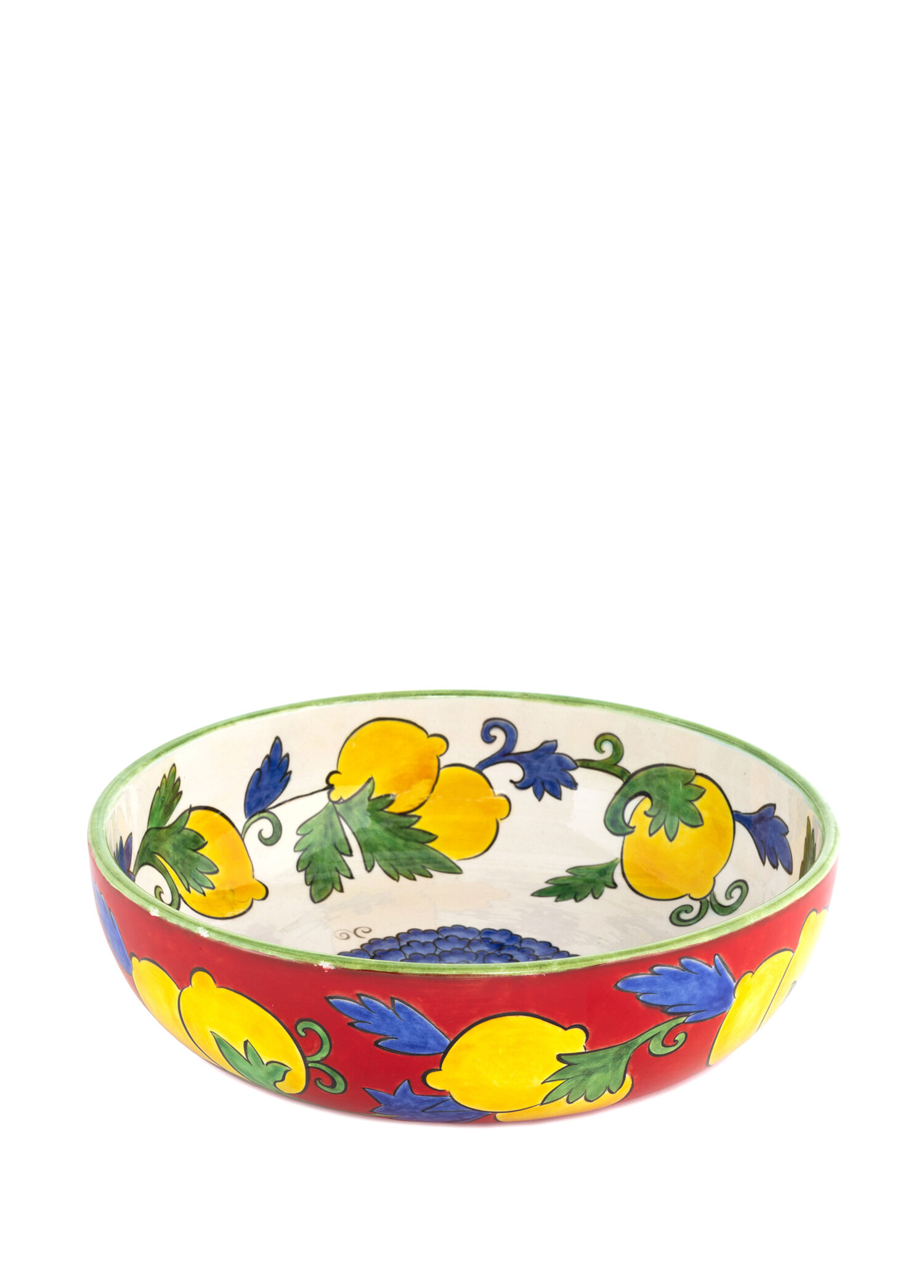 Amalfi Coast Collection Kırmızı Handmade Seramik Salata Kasesi