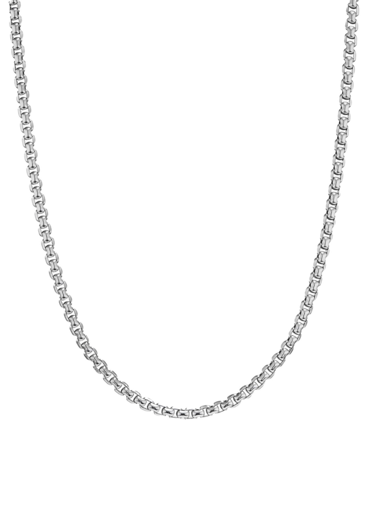 Box Chain 925 Ayar Gümüş Erkek Kolye