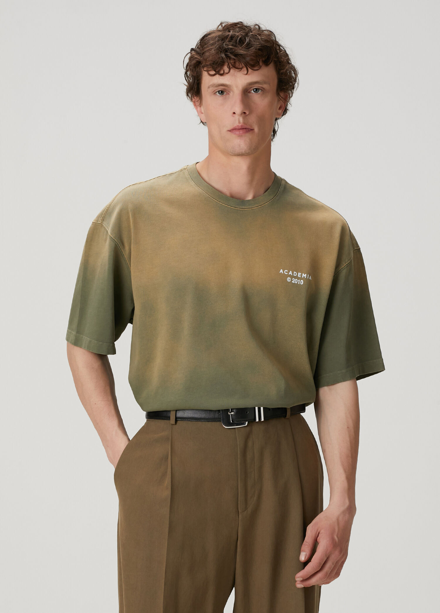 Awards Haki Logo Baskılı T-shirt