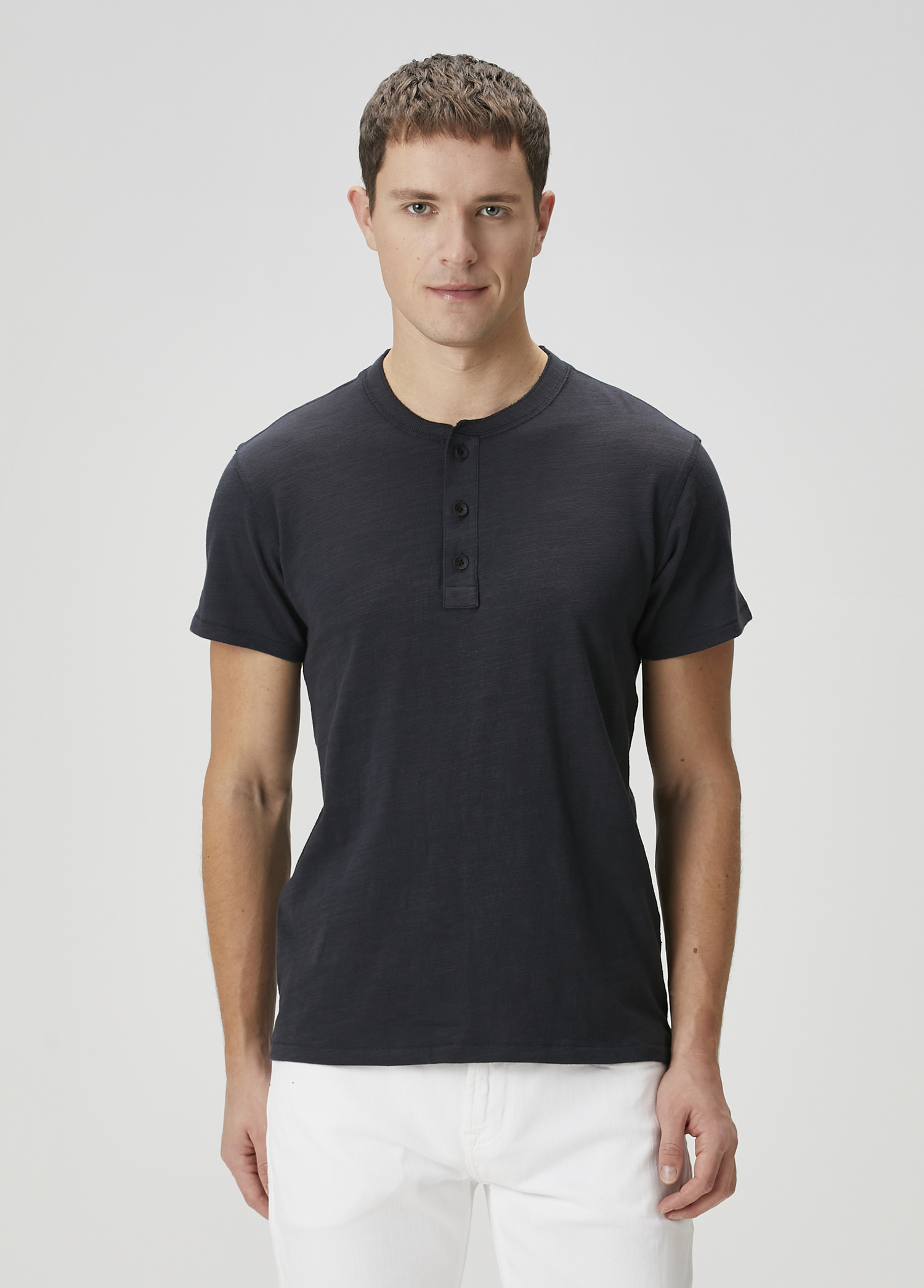 Henley Lacivert T-shirt