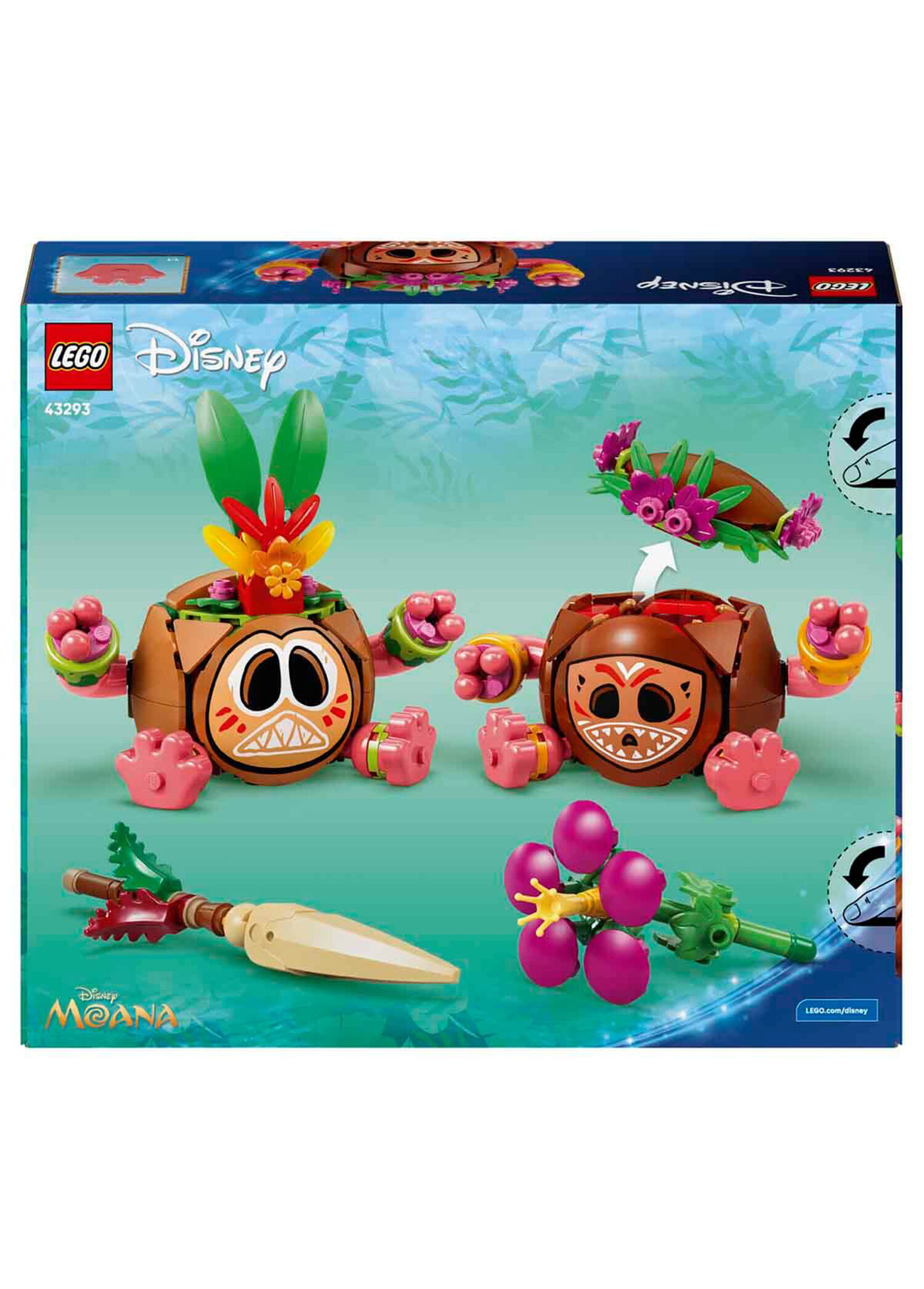 Lego - Disney Moana Kakamora 407 Pieces 9+ Years Coconut Display