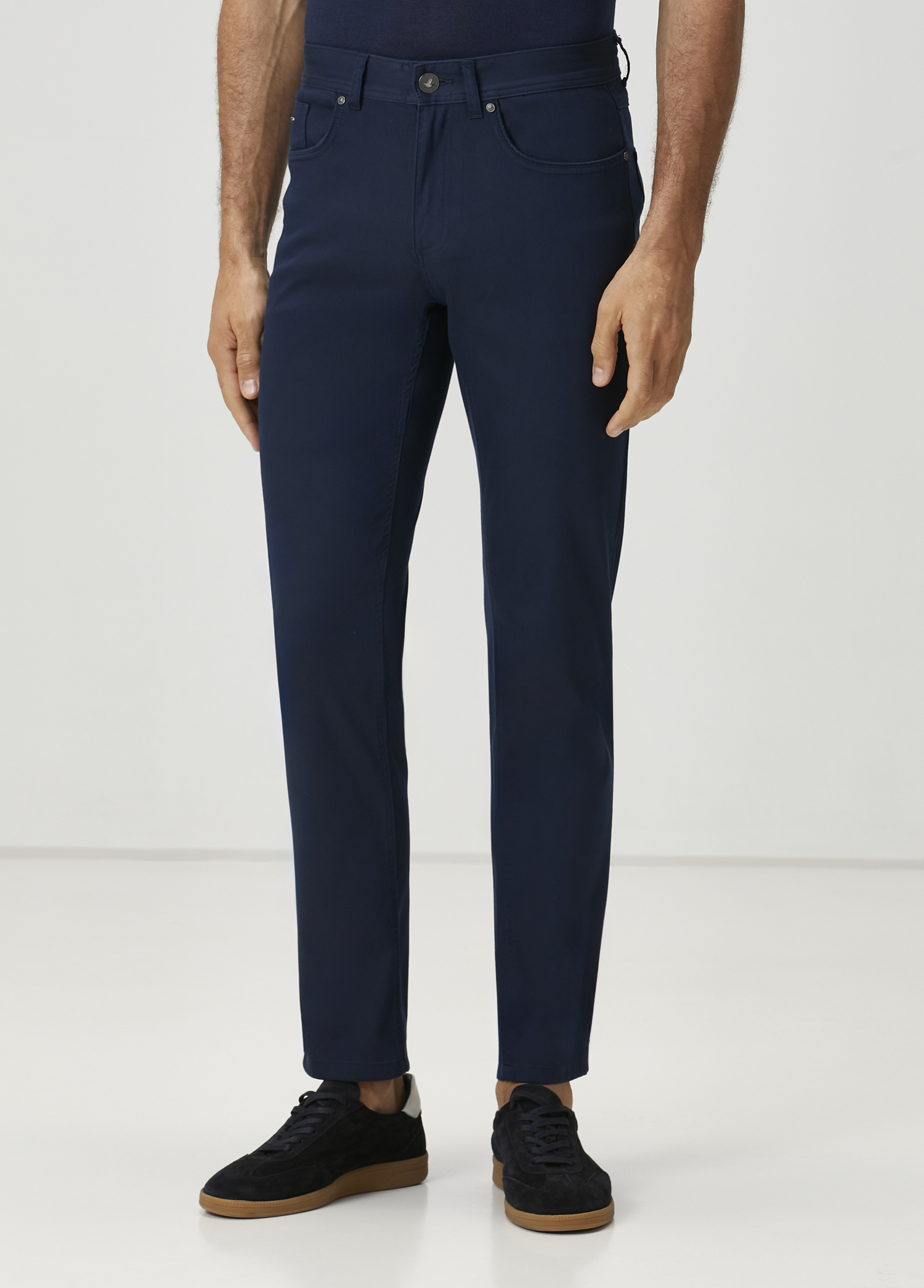 Lacivert Twill Dokulu Spor Pantolon_1