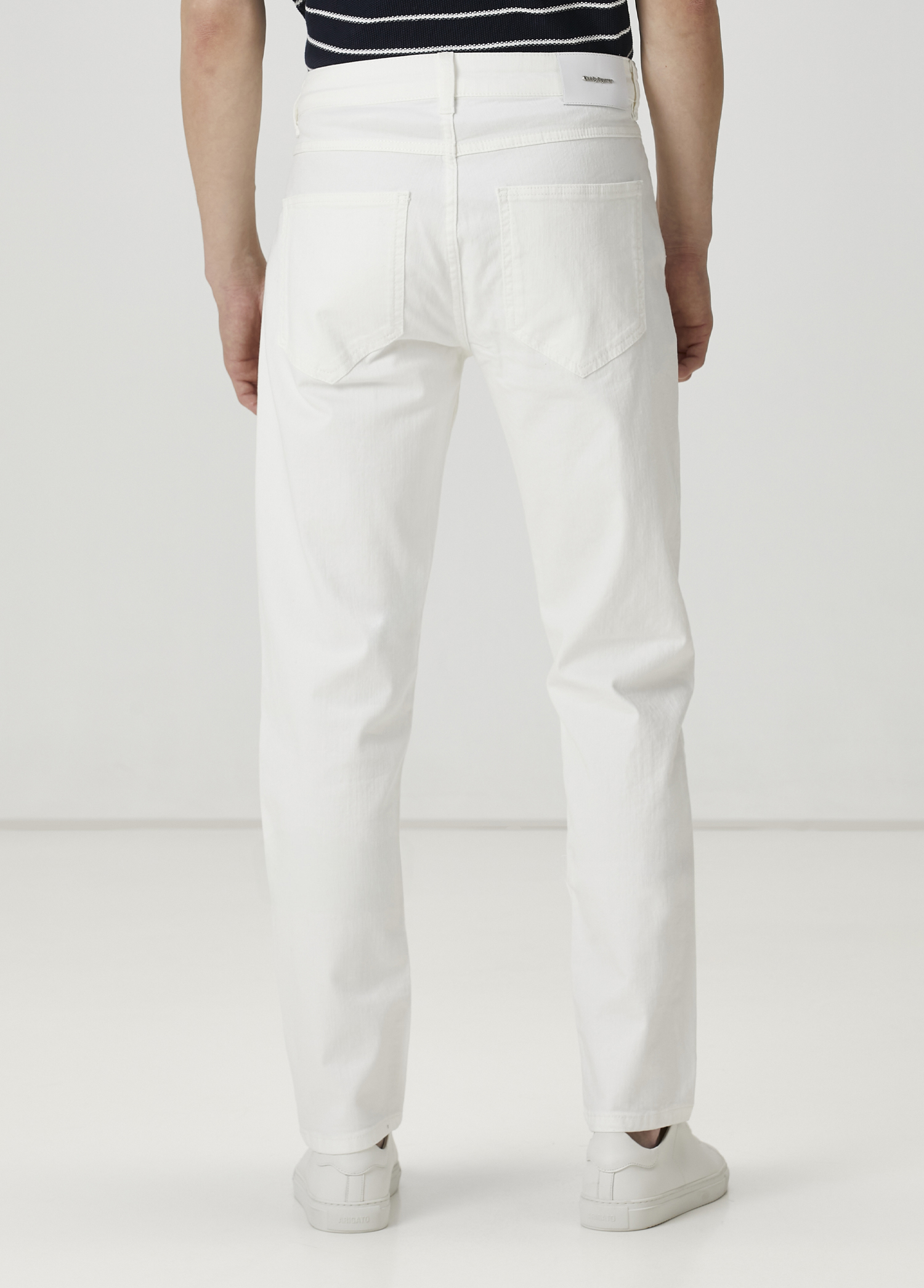 Slim Fit Kırık Beyaz Jean Pantolon_2