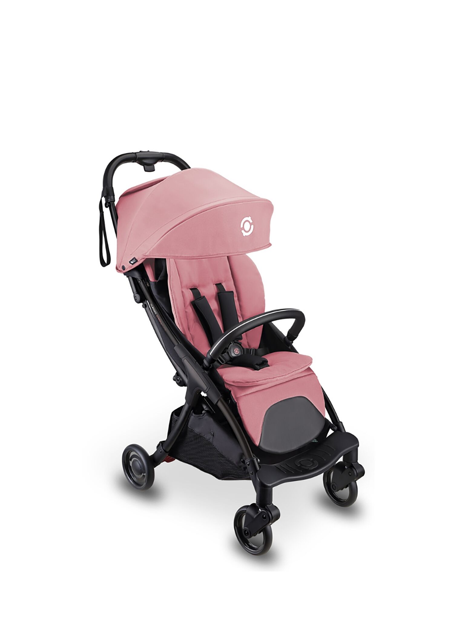Stroll-lite Pembe Otomatik Katlanabilen Bebek Arabası