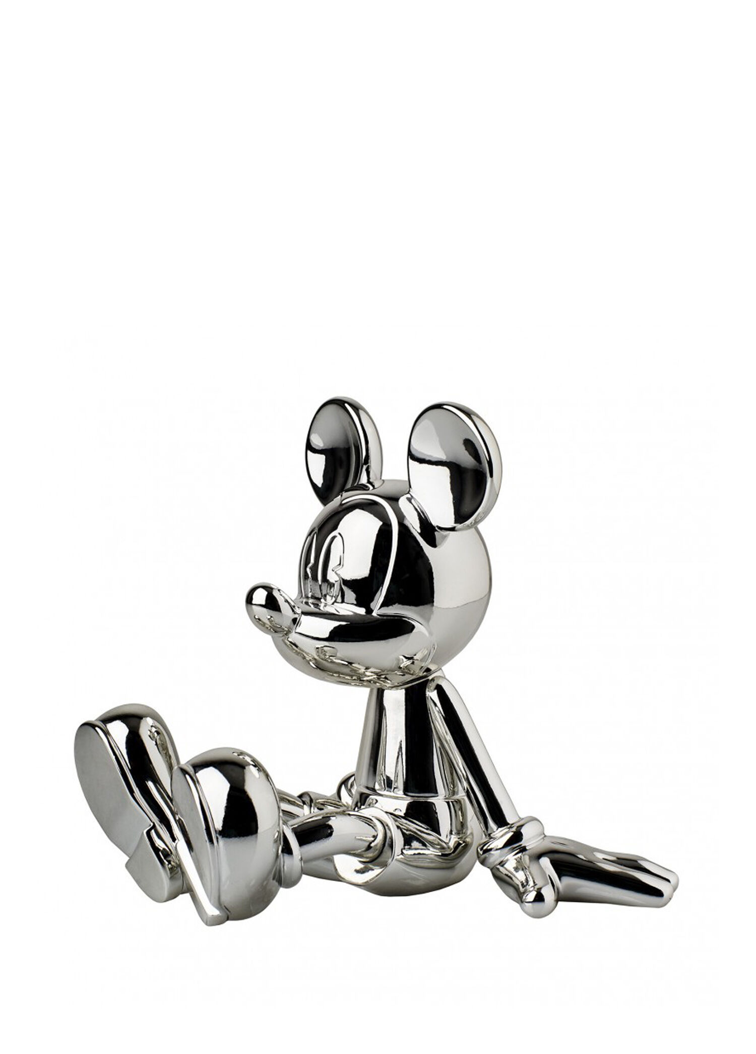 Sitting Mickey Par Marcel Wanders Silver Heykel